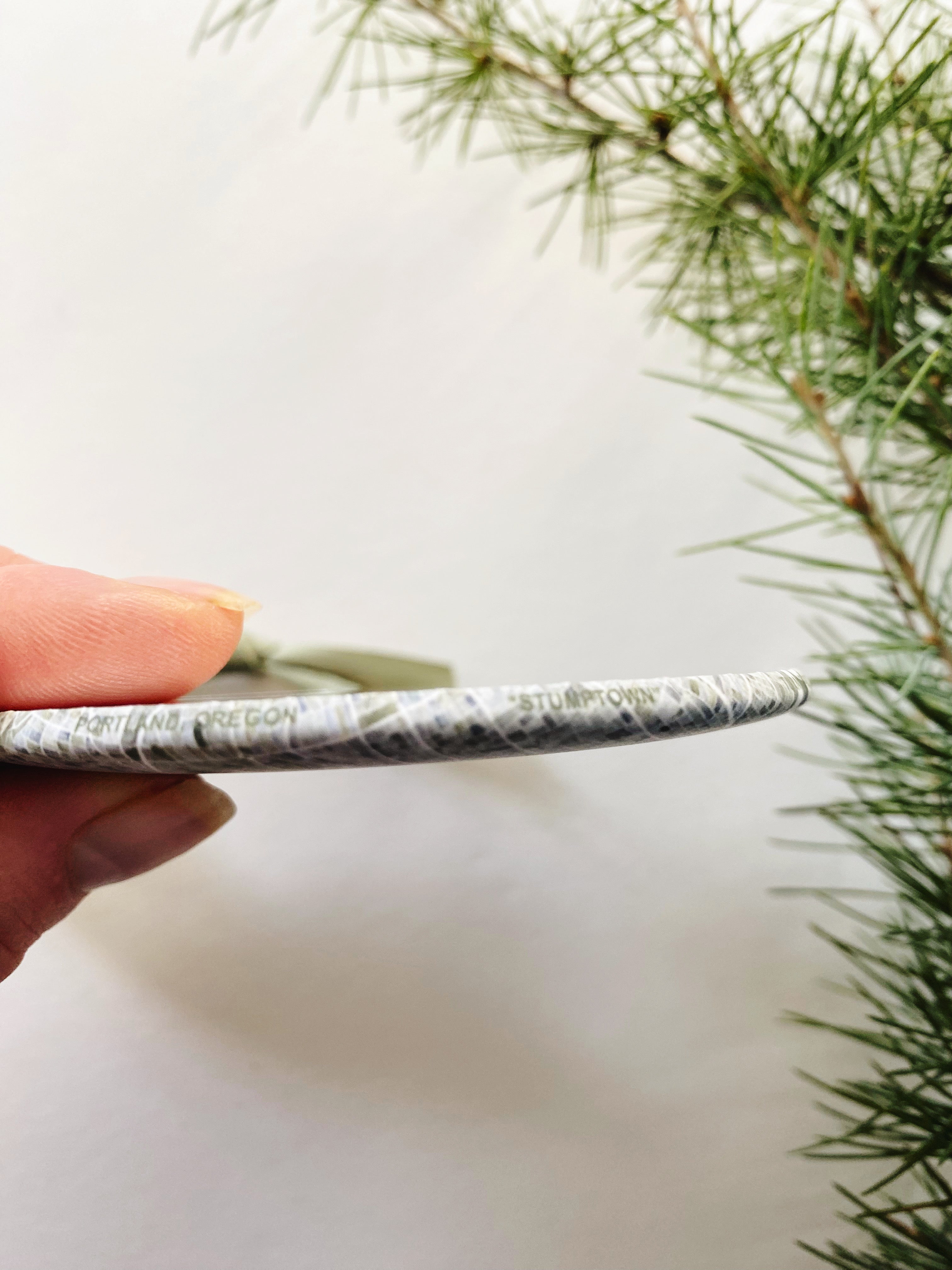 PORTLAND Oregon Watercolor Map: ORNAMENT