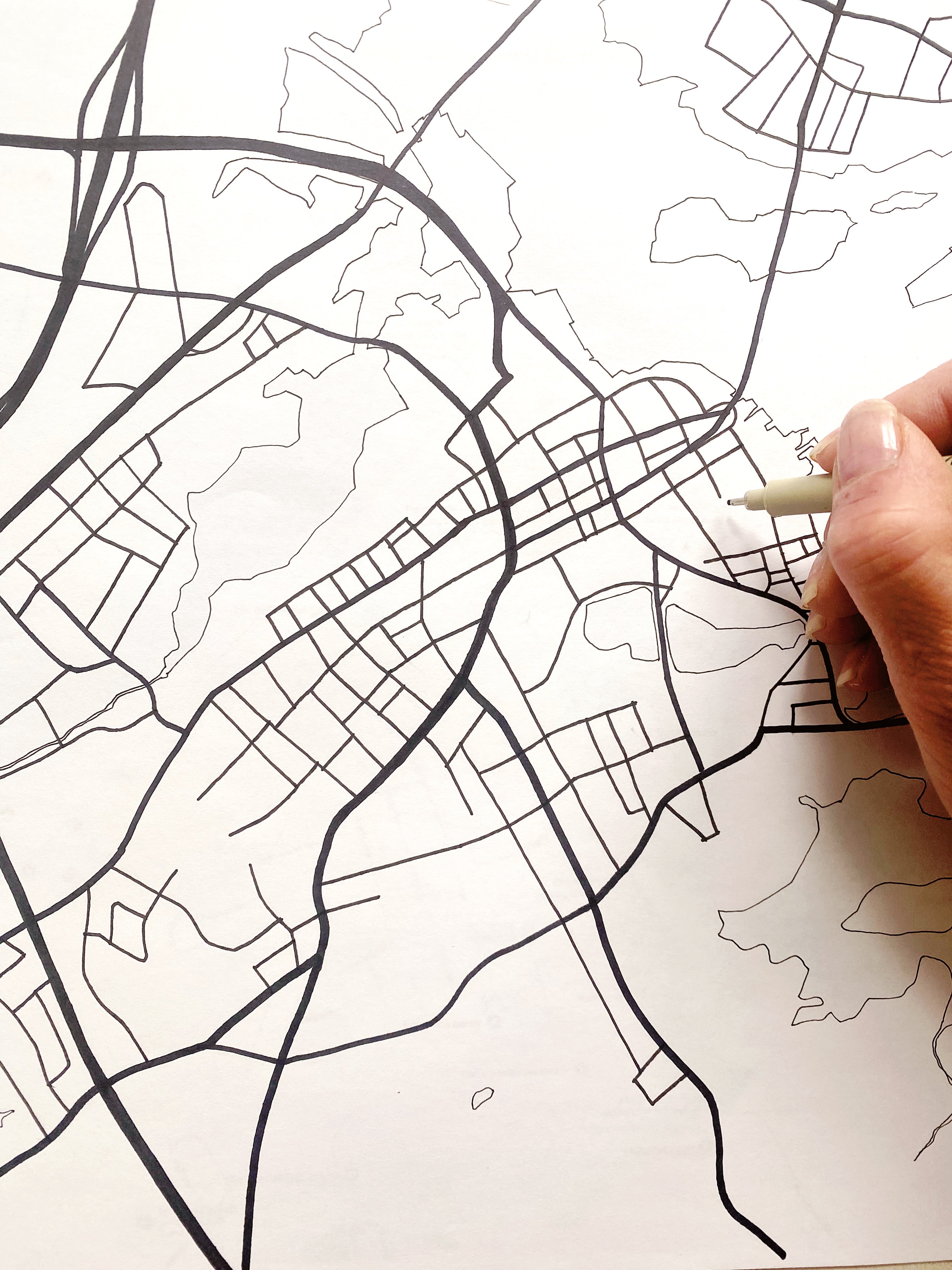PORTSMOUTH New Hampshire City Lines Map: PRINT