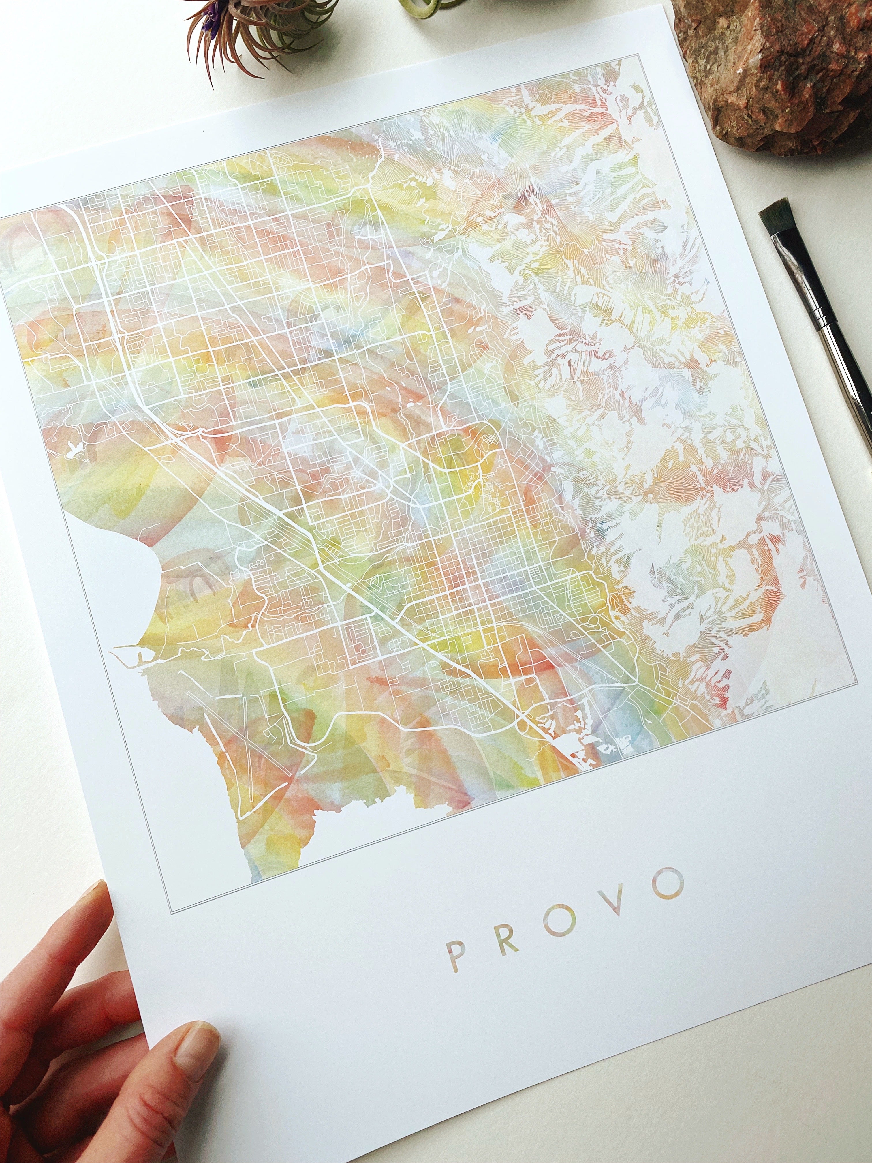 Custom YOUR CITY: Rainbow PRIDE Map: PRINT: Wholesale Only
