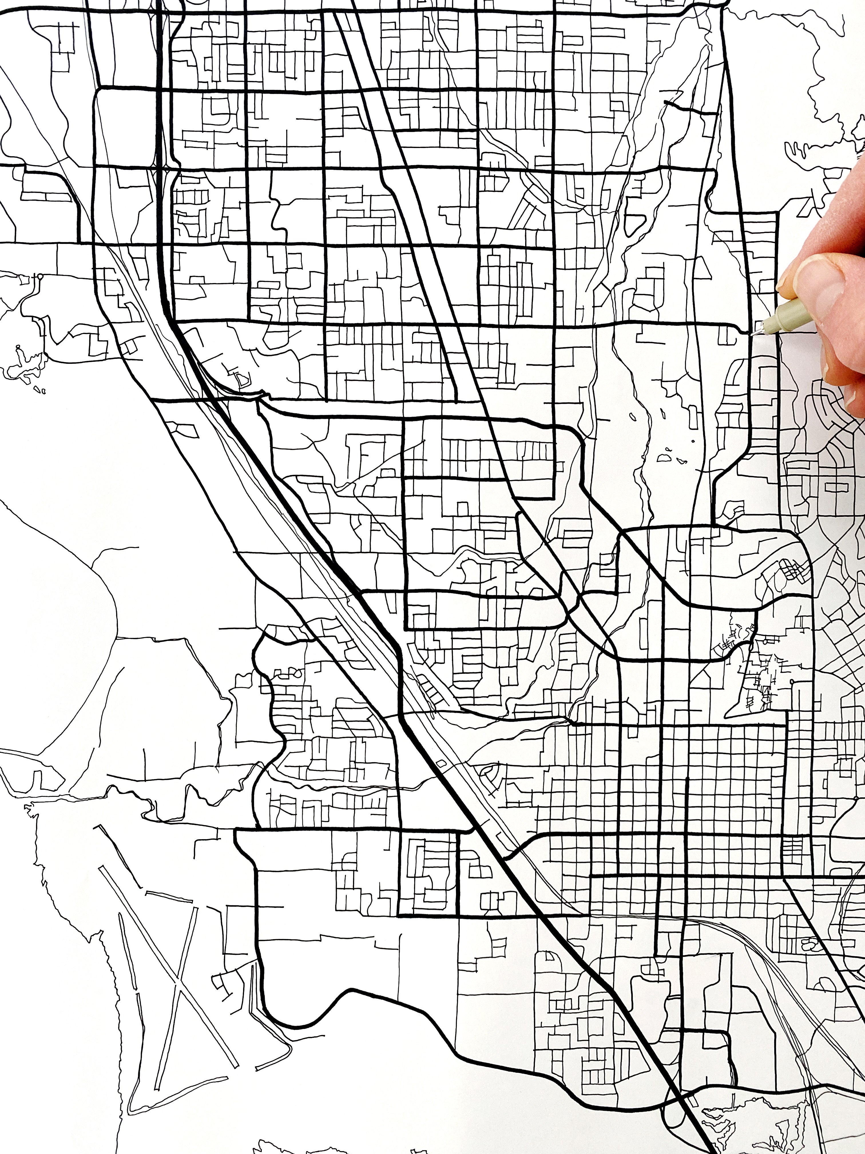 Custom YOUR CITY: Rainbow PRIDE Map: PRINT: Wholesale Only