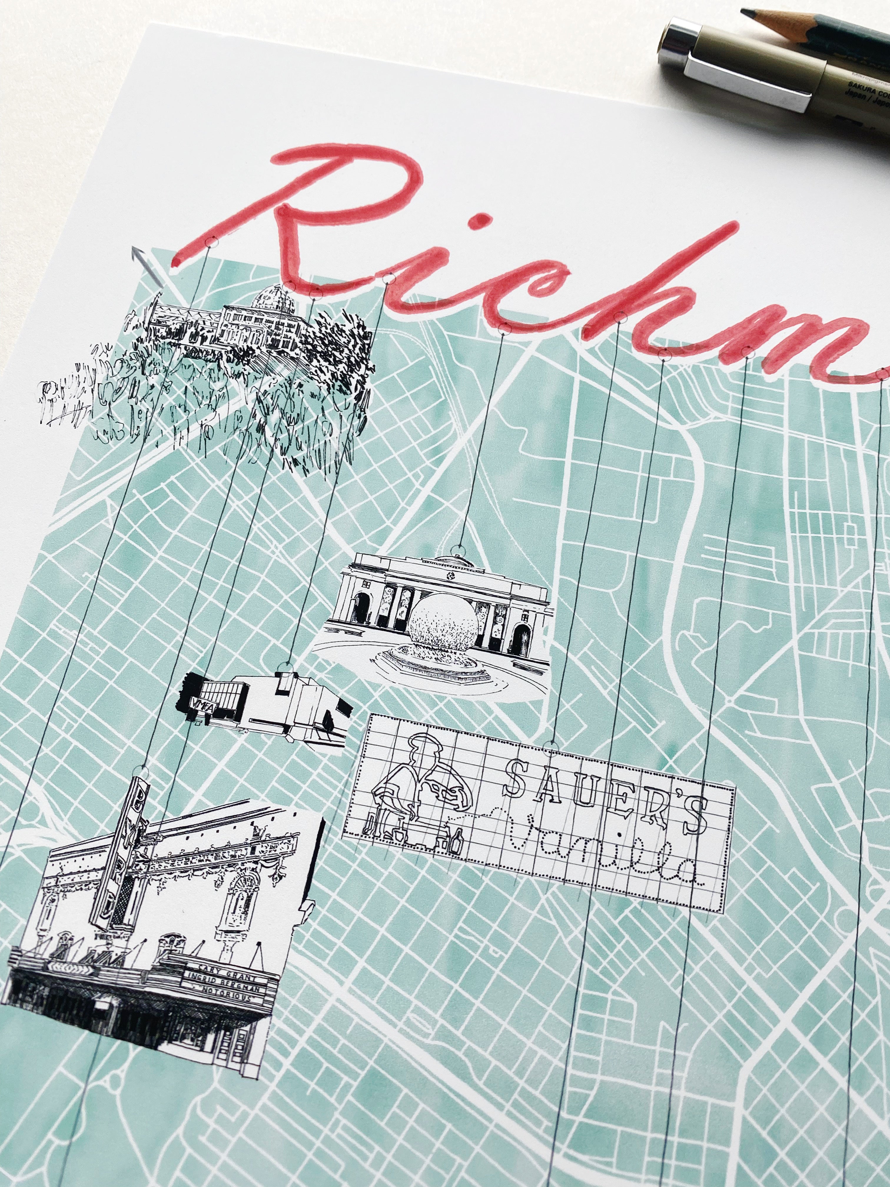 RICHMOND "Charms" Map: PRINT