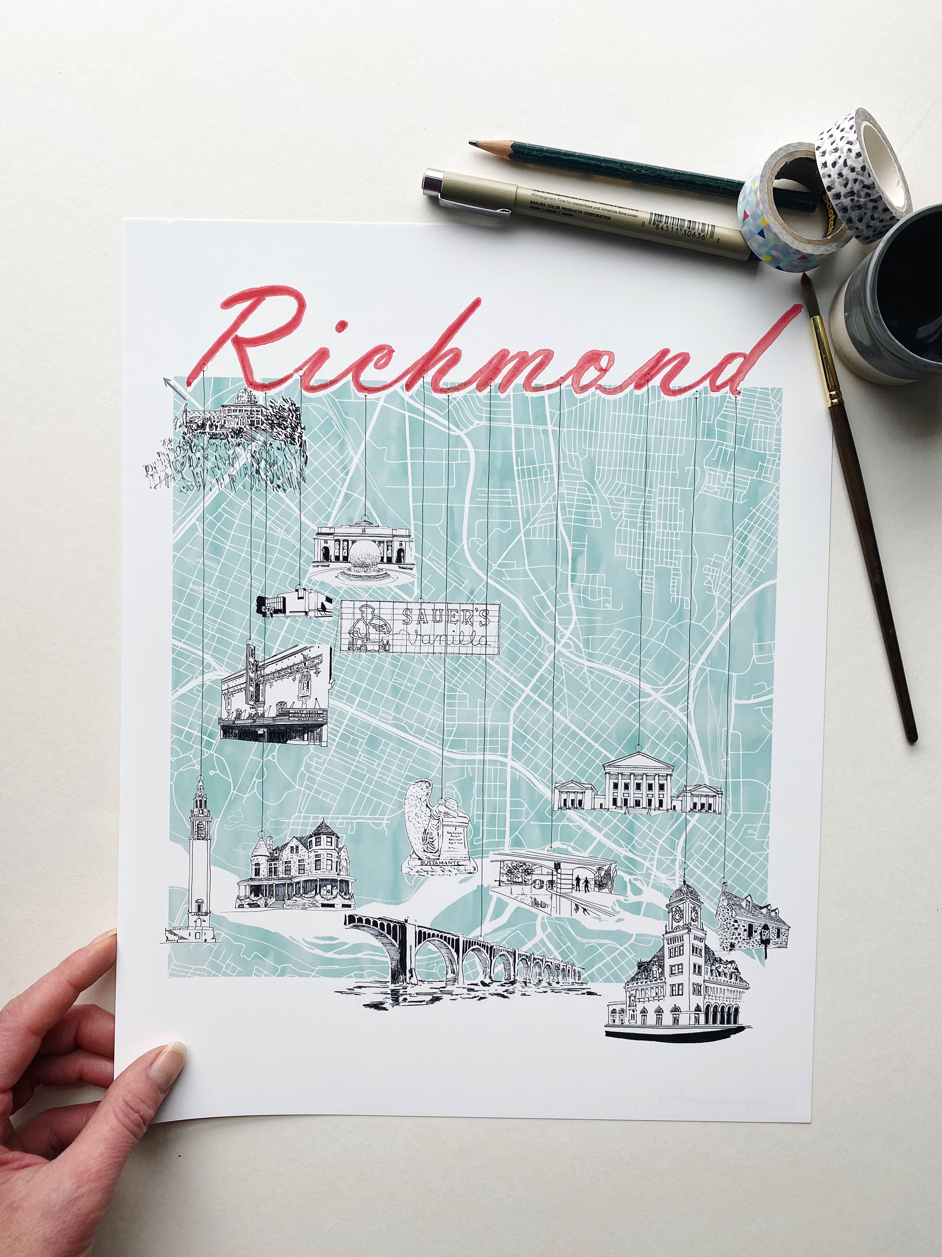 RICHMOND "Charms" Map: PRINT