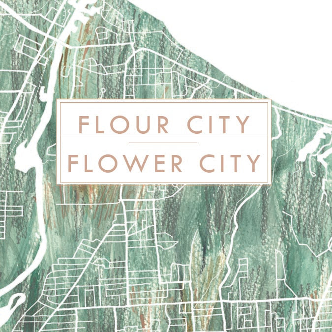 Customize YOUR CITY/PLACE Art Map: GREETING CARD: Wholesale Only