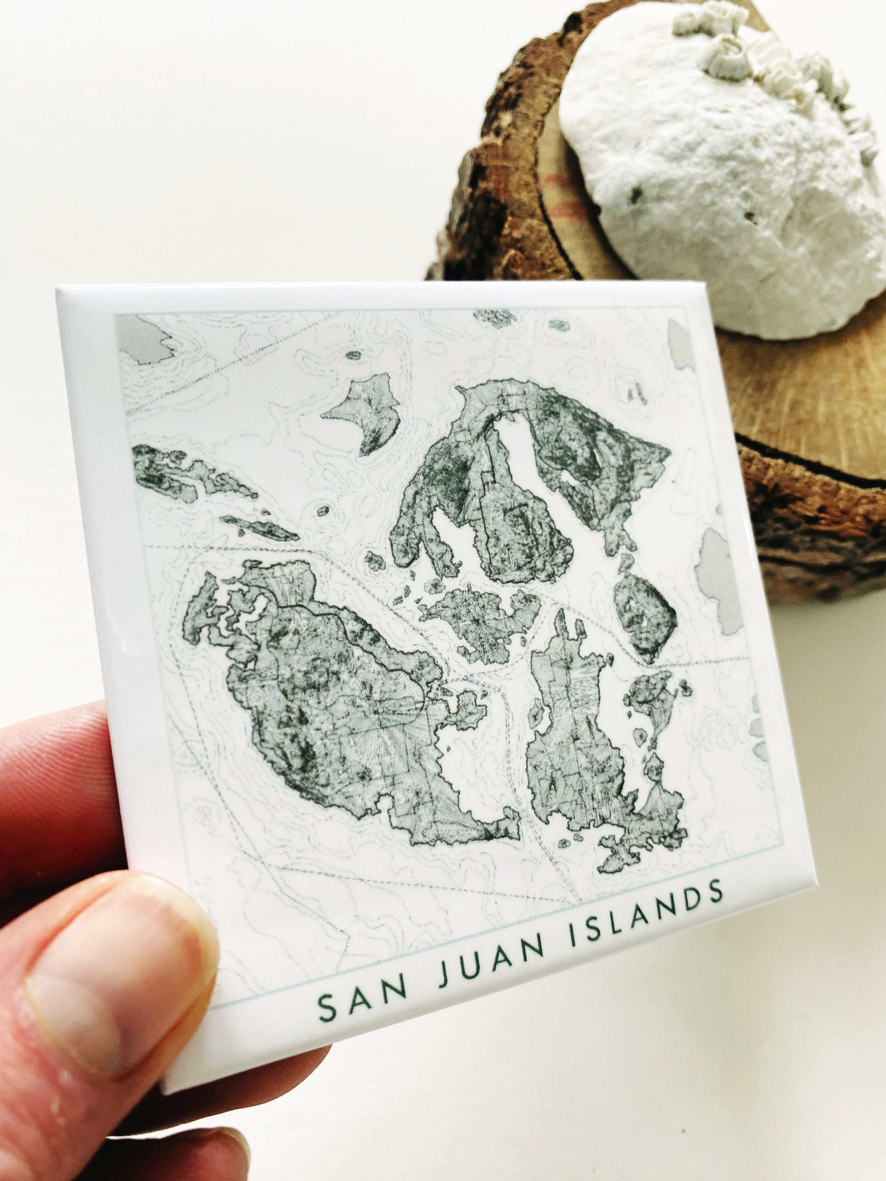 San Juan Islands Washington Topo Map: MAGNET