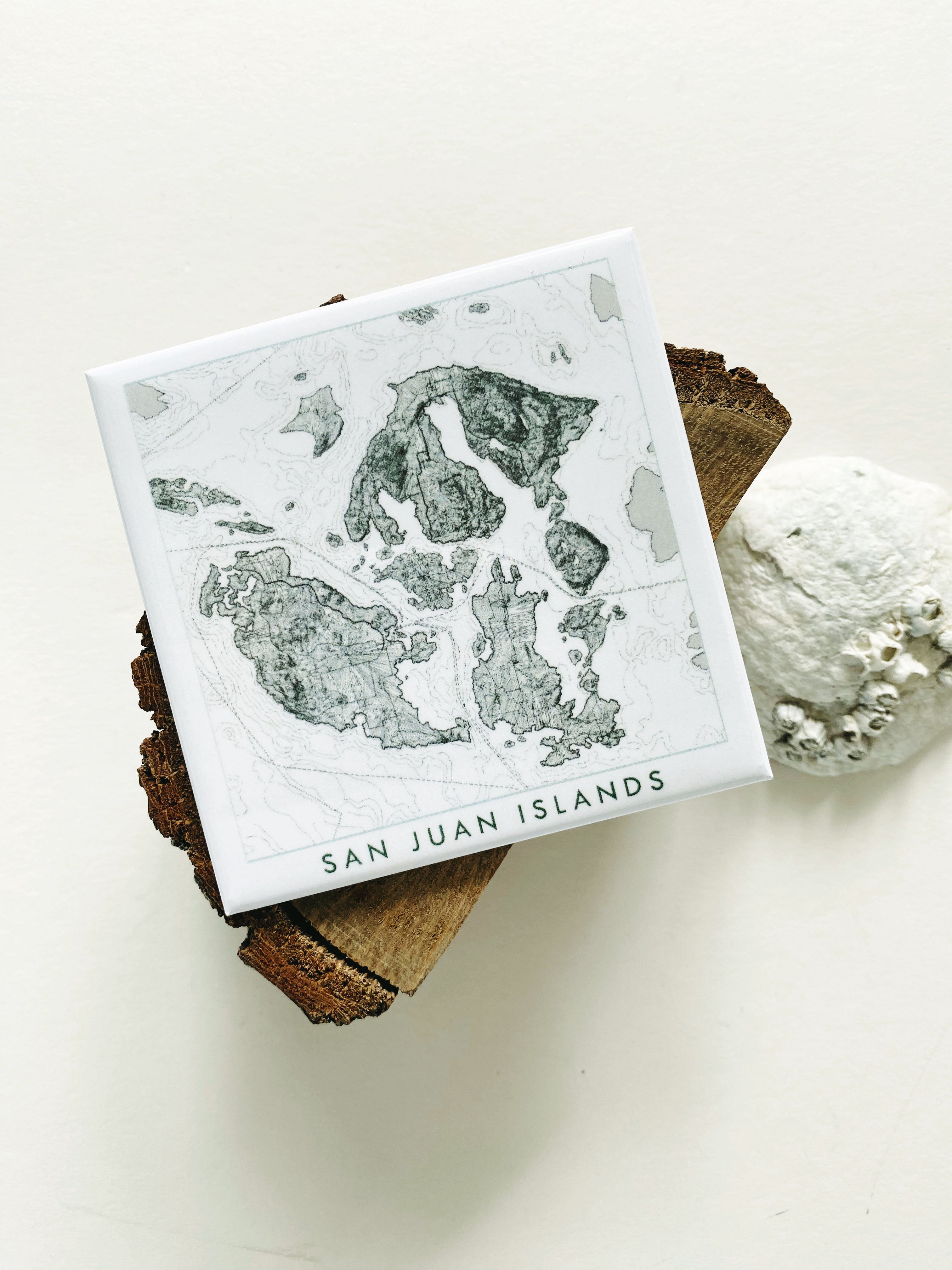 San Juan Islands Washington Topo Map: MAGNET