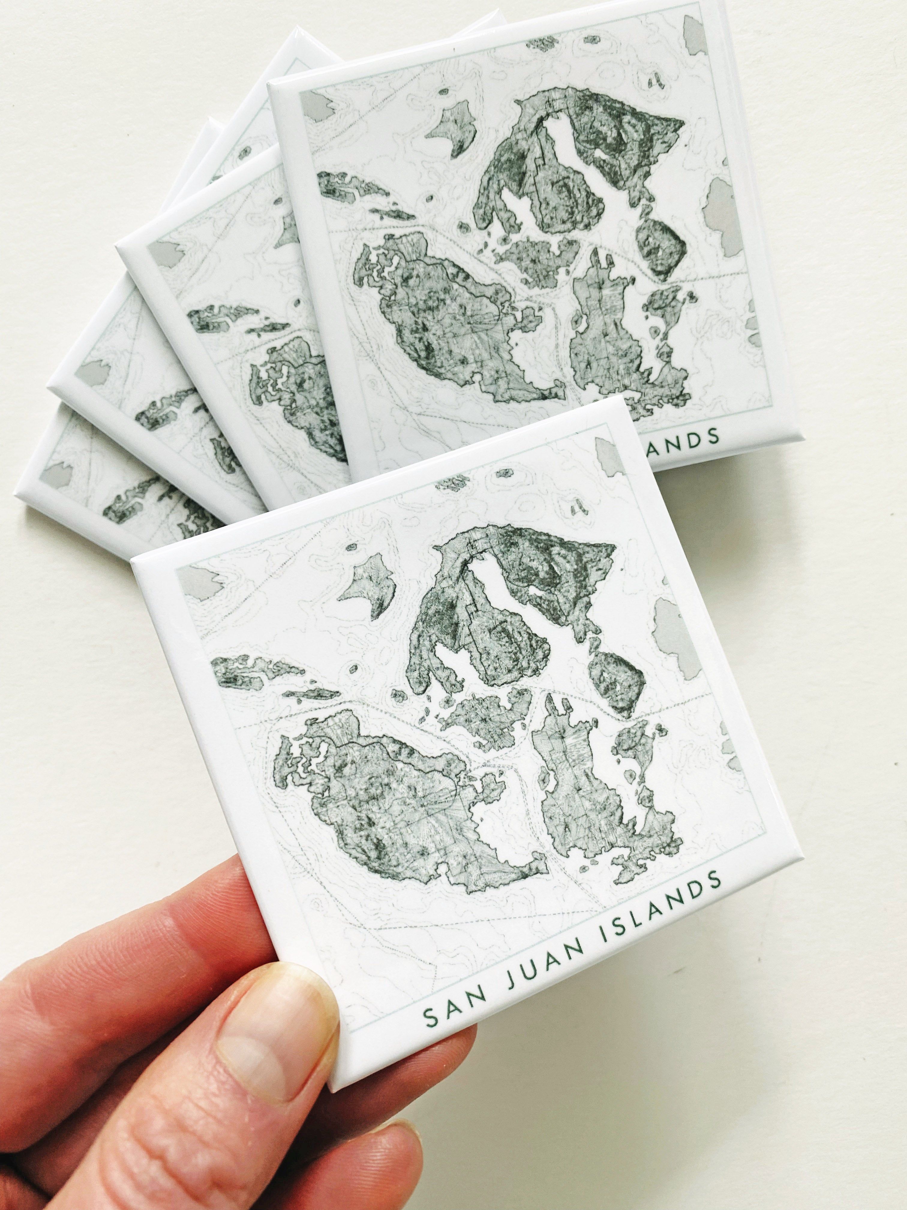 San Juan Islands Washington Topo Map: MAGNET