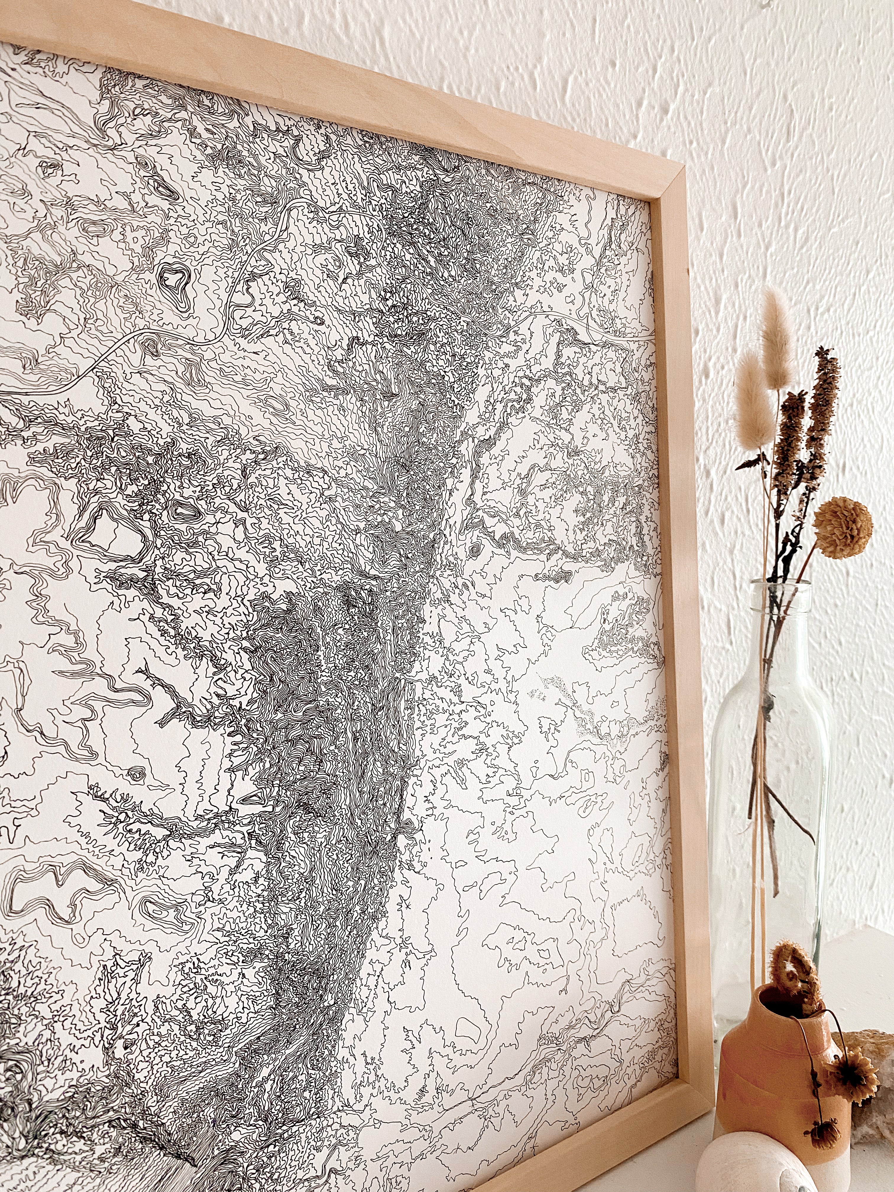 San Rafael Reef UTAH Topographical Map: ORIGINAL DRAWING