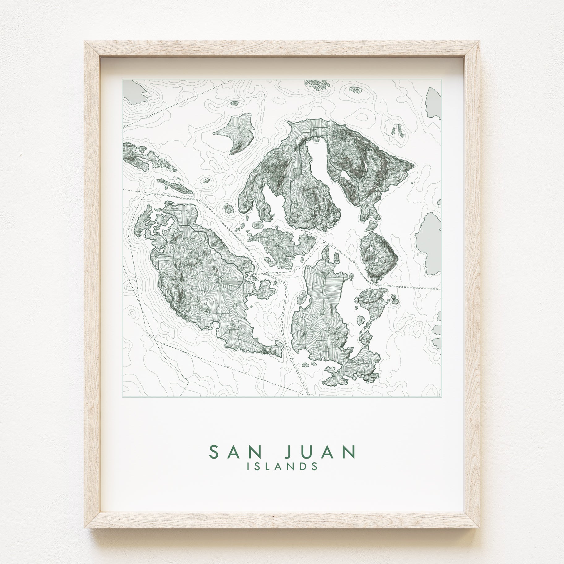 Custom YOUR AREA: "Sound Shores" Map: PRINT: Wholesale Only