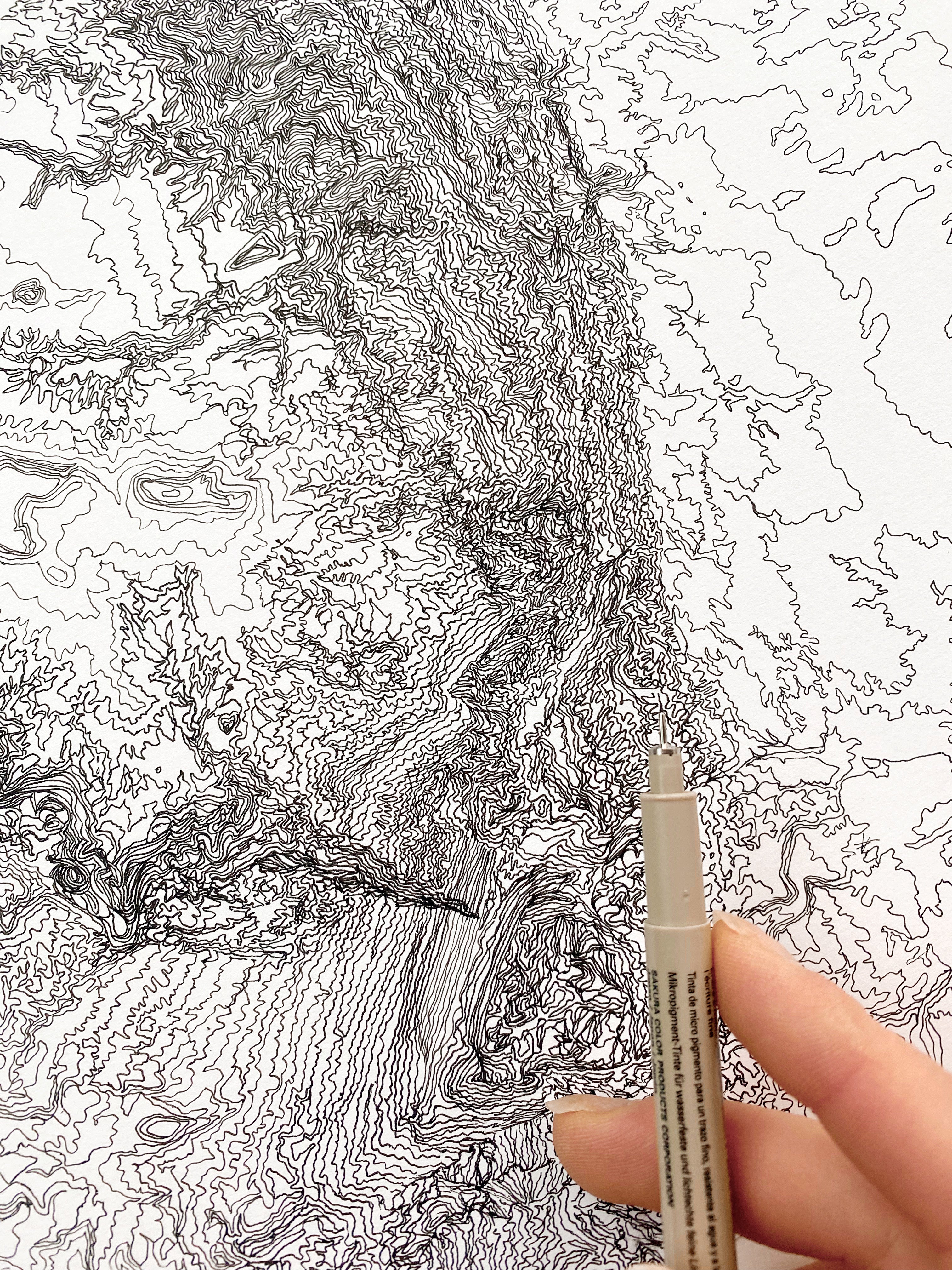 Custom YOUR NATURE SPOT: Topographical Art Map: PRINT: Wholesale Only