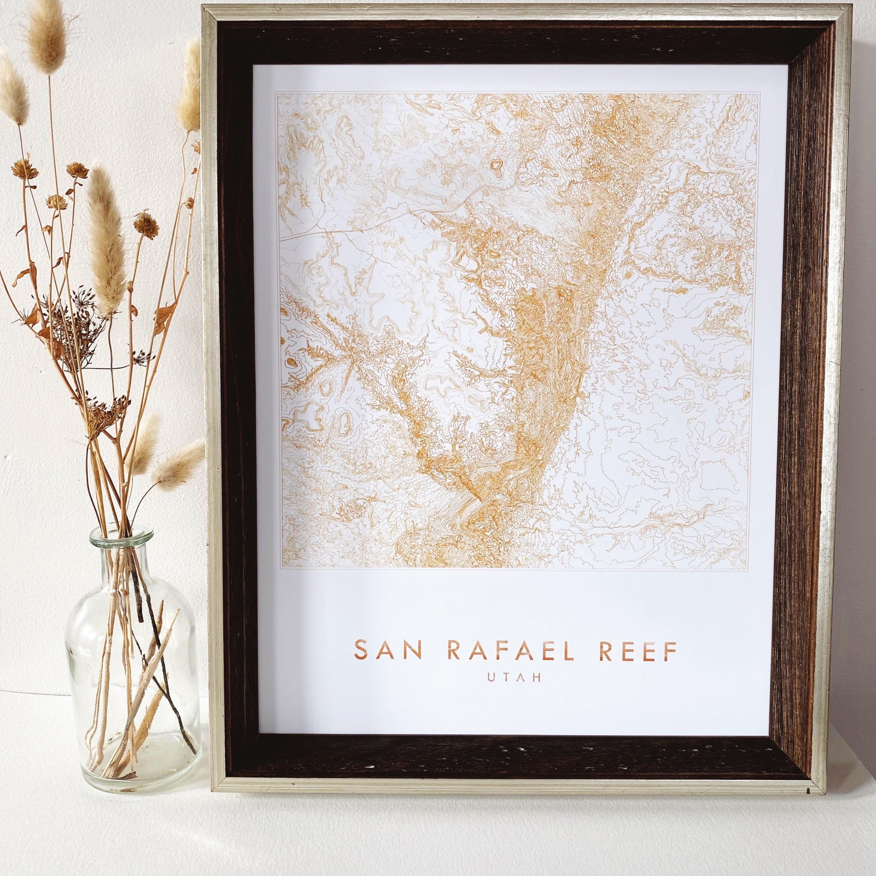 Custom YOUR NATURE SPOT: Topographical Art Map: PRINT: Wholesale Only