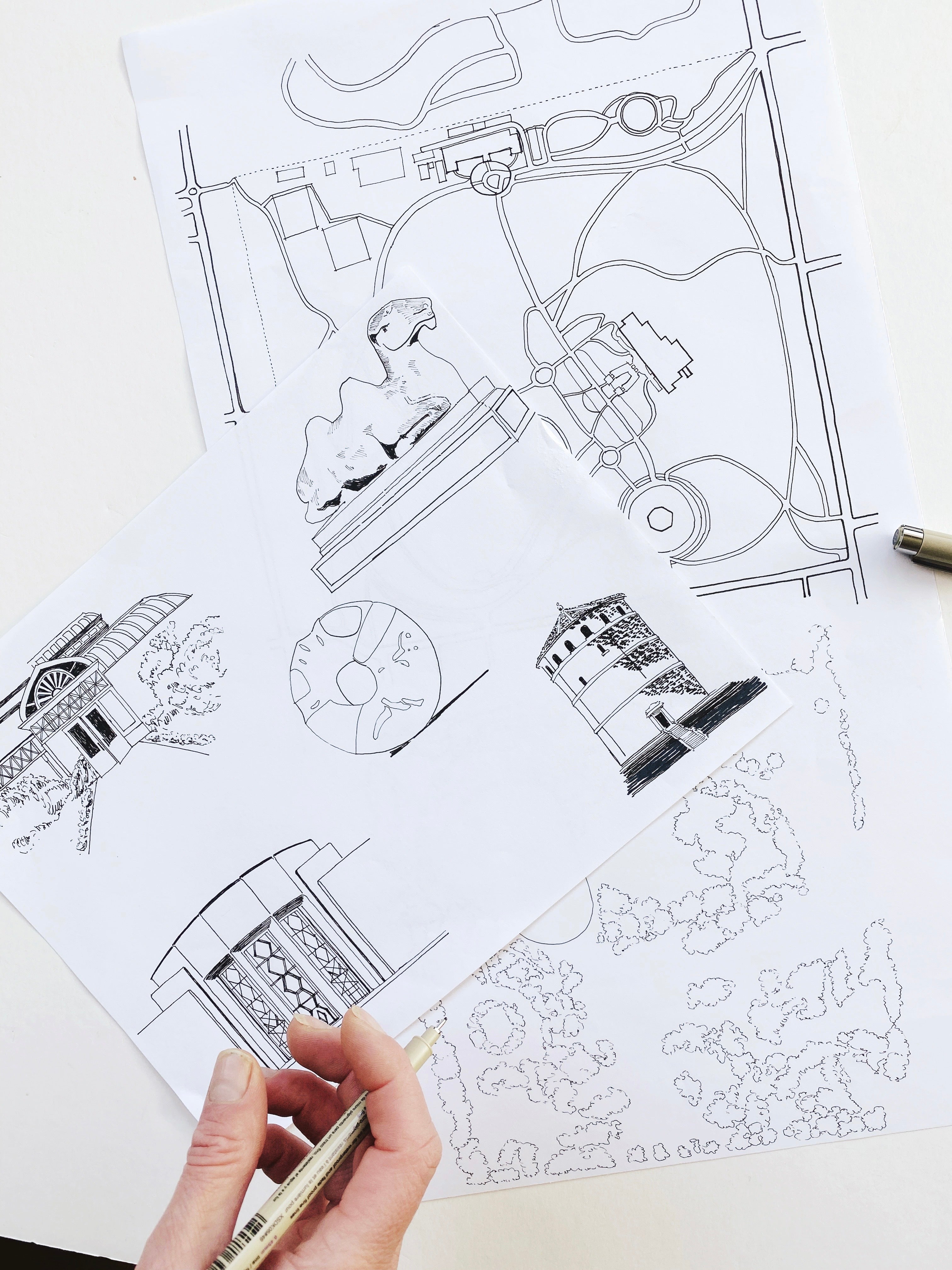 VOLUNTEER Park Art Map SEATTLE Washington: ART PRINT