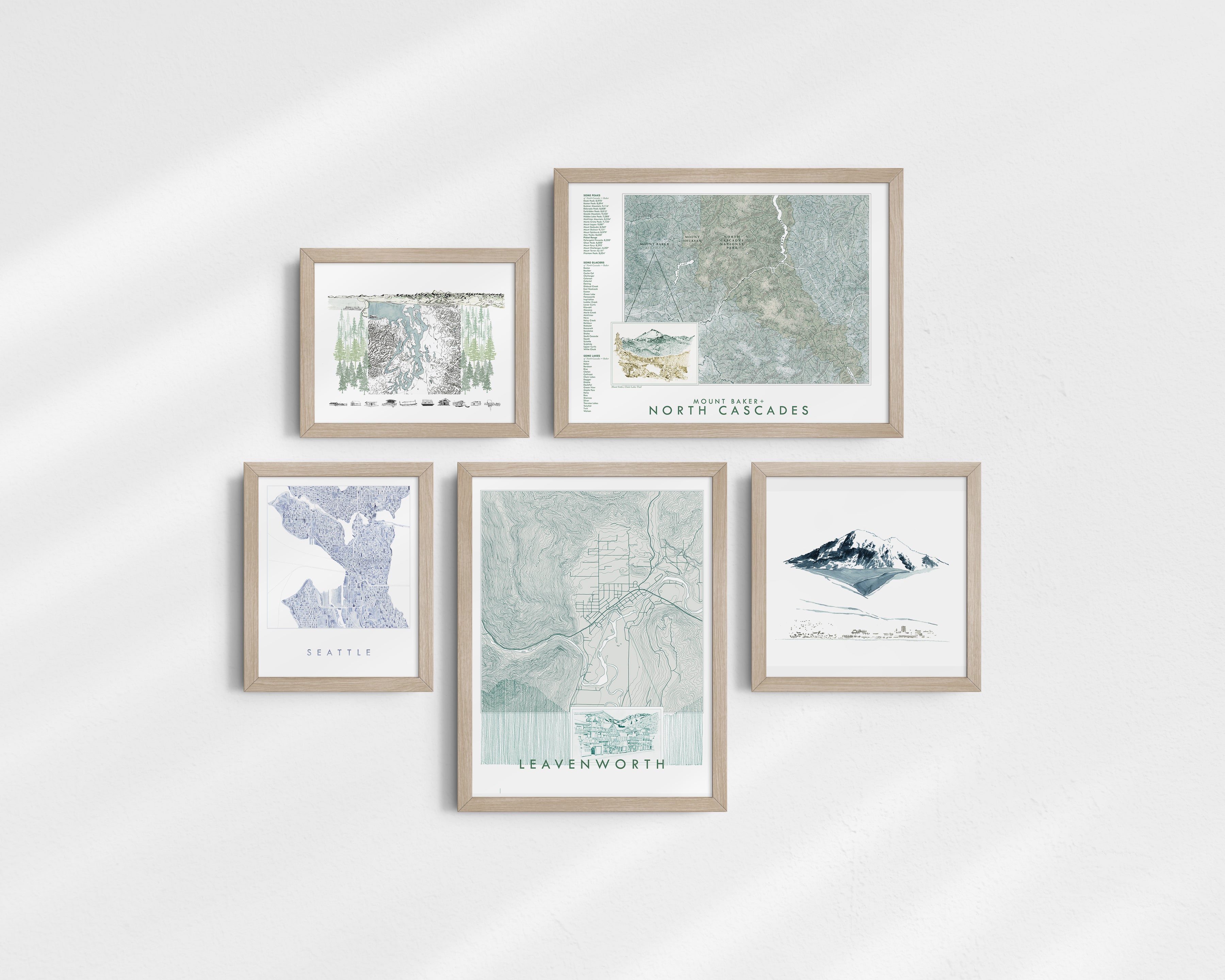 LEAVENWORTH Washington Topographic Map: PRINT