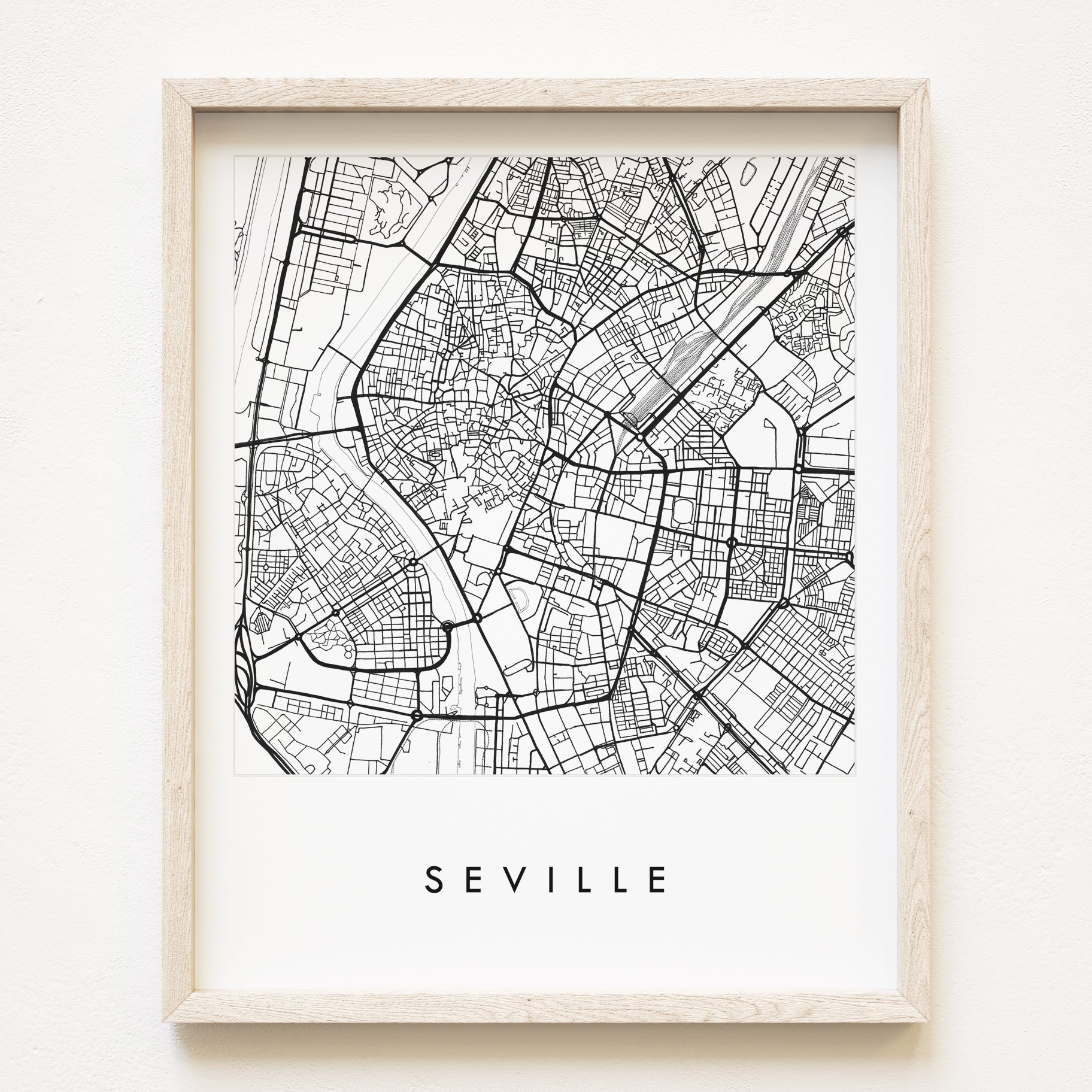 SEVILLE City Lines Map: PRINT