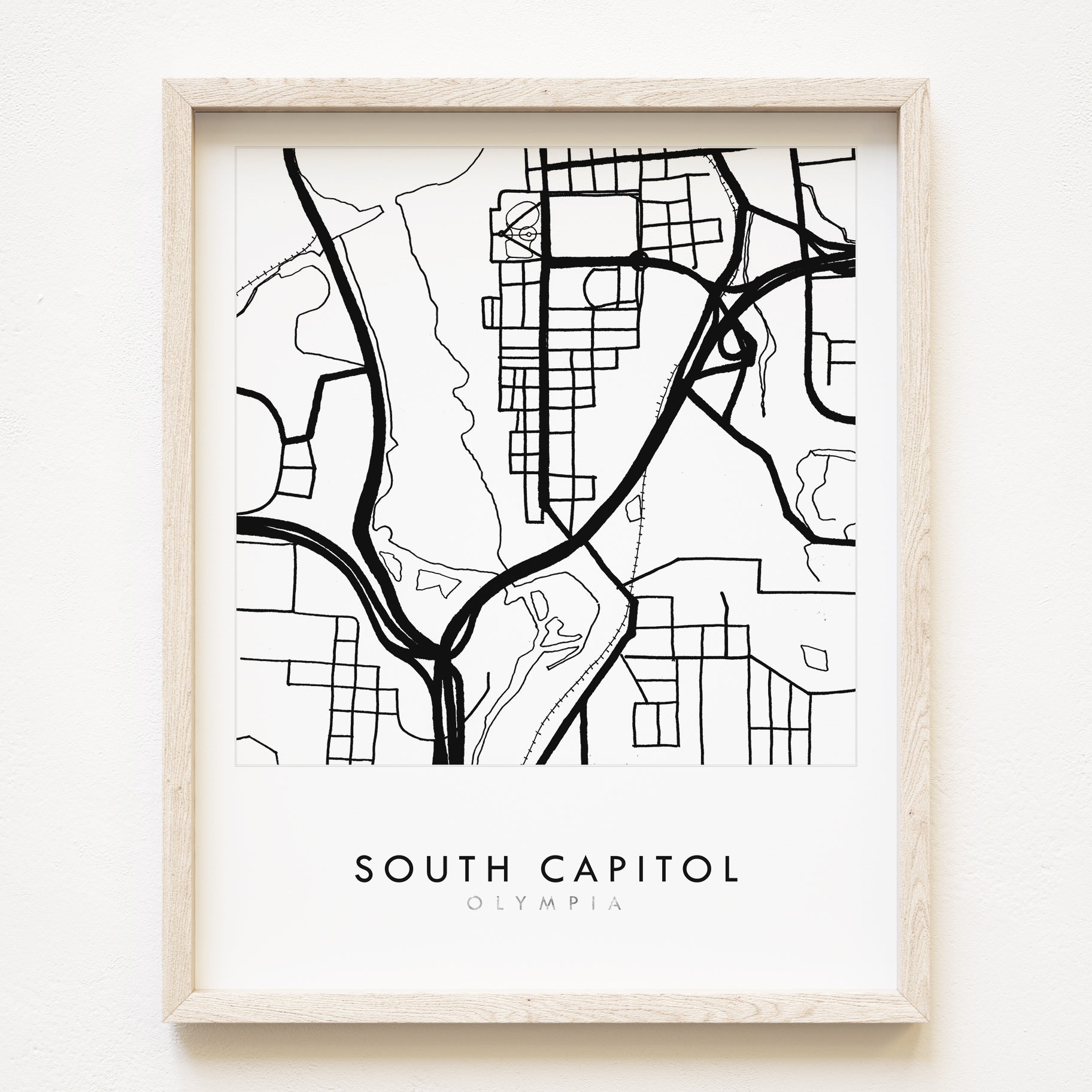South Capitol OLYMPIA Washington Neighborhood Map: PRINT