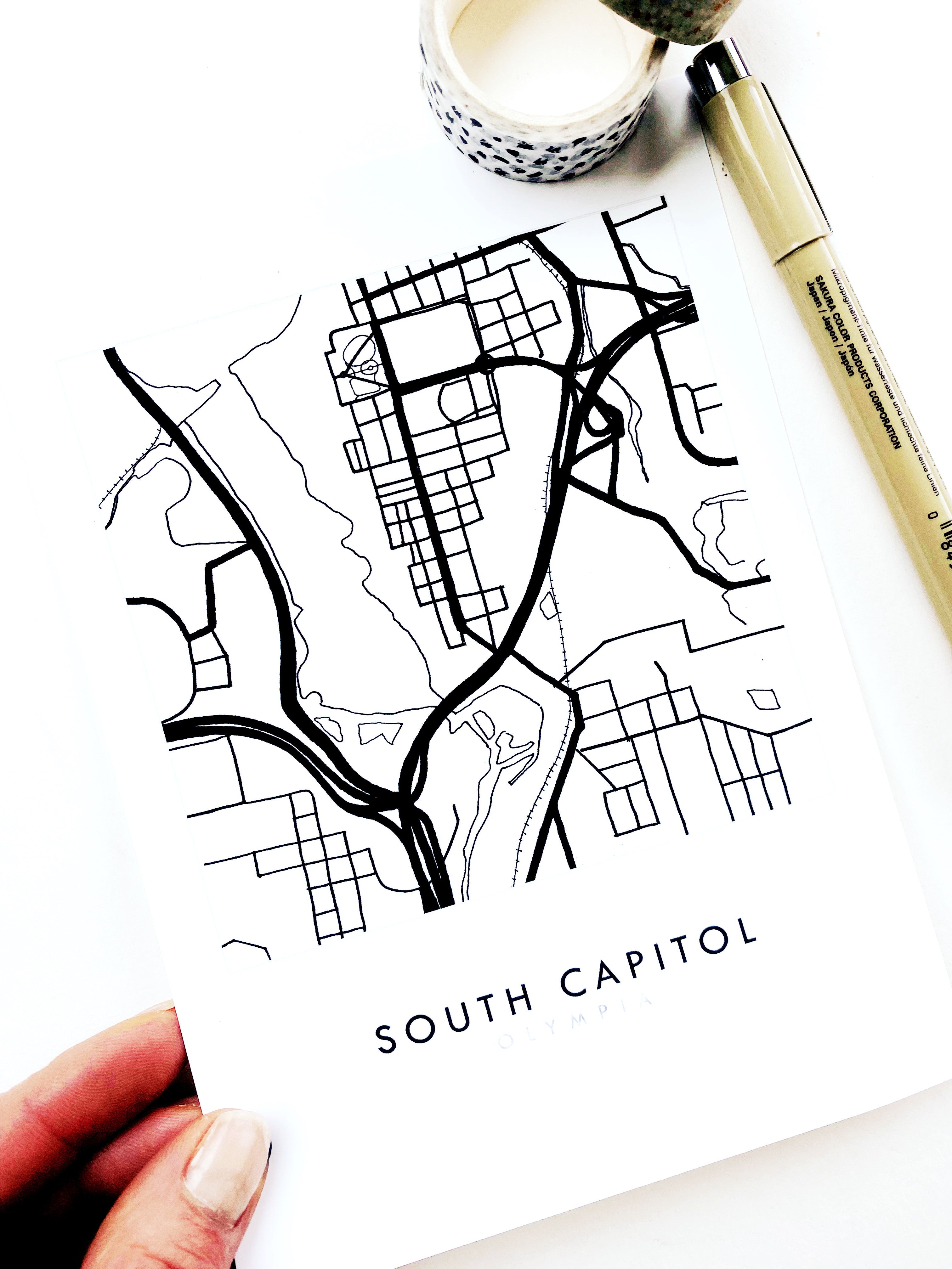 South Capitol OLYMPIA Washington Neighborhood Map: PRINT