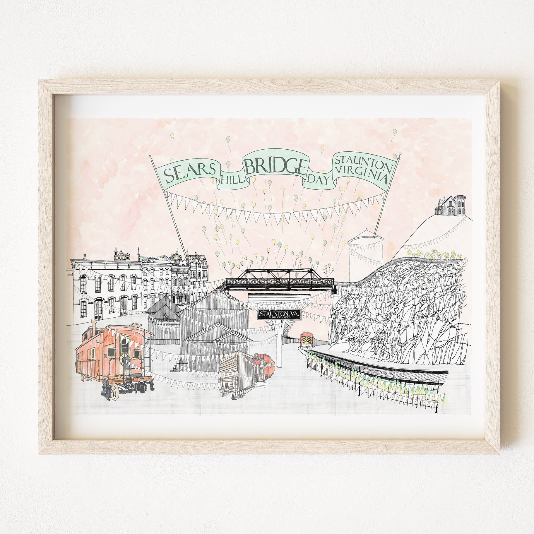 STAUNTON Virginia Sears Hill Bridge Day: PRINT