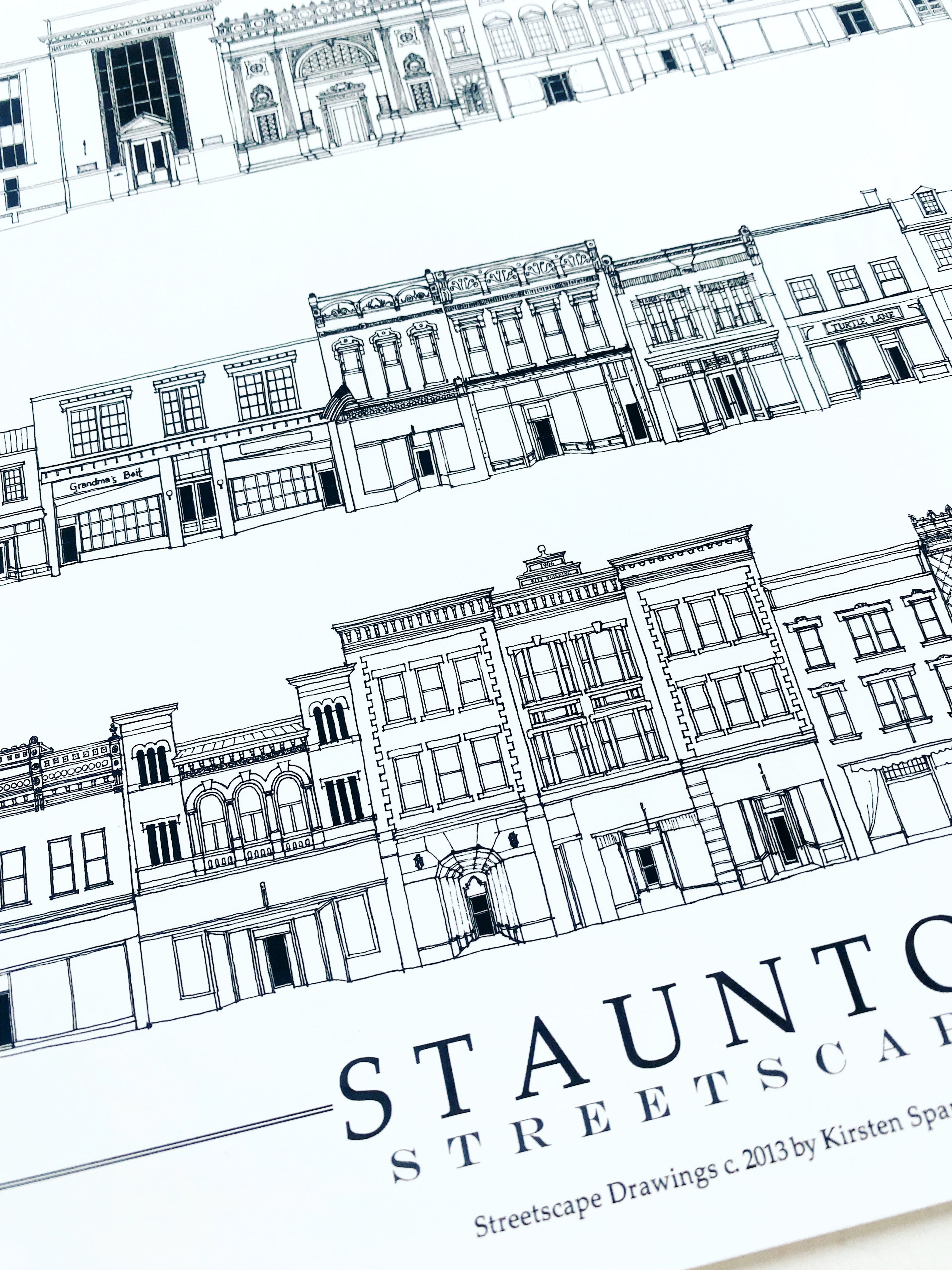 Staunton Virginia Sears Hill Streetscapes: ART PRINT