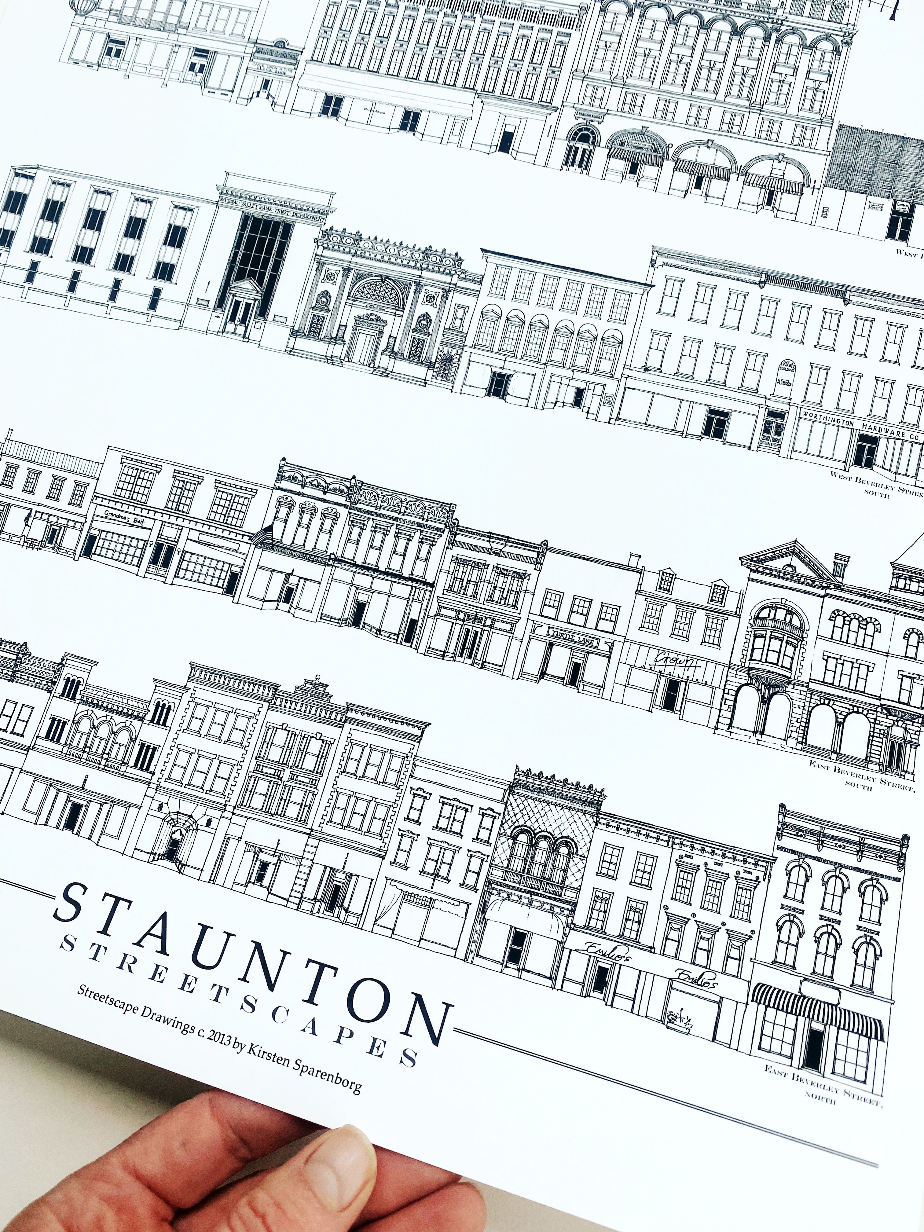 Staunton Virginia Sears Hill Streetscapes: ART PRINT