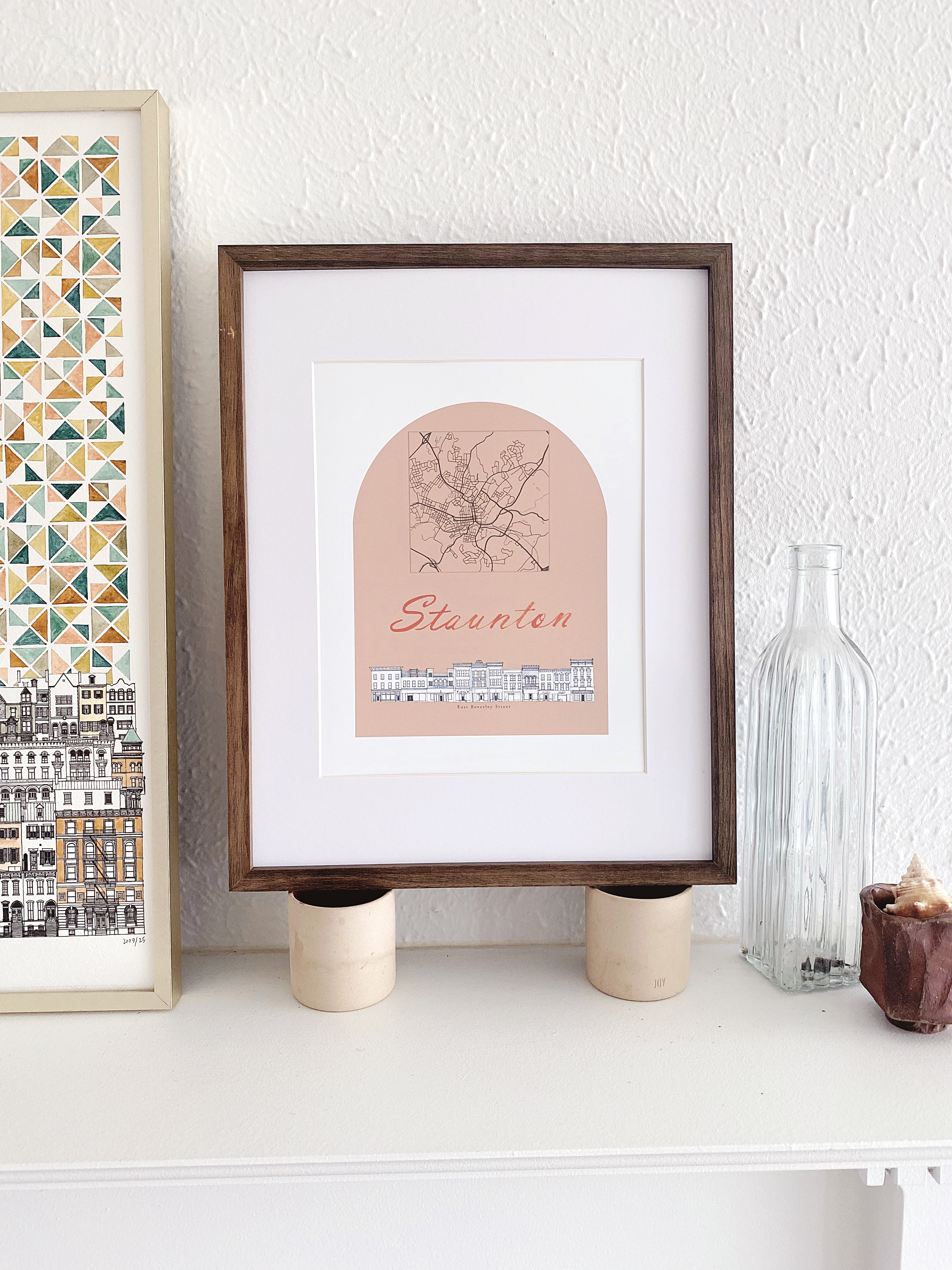 STAUNTON Virginia E. Beverley Streetscape + Map: PRINT