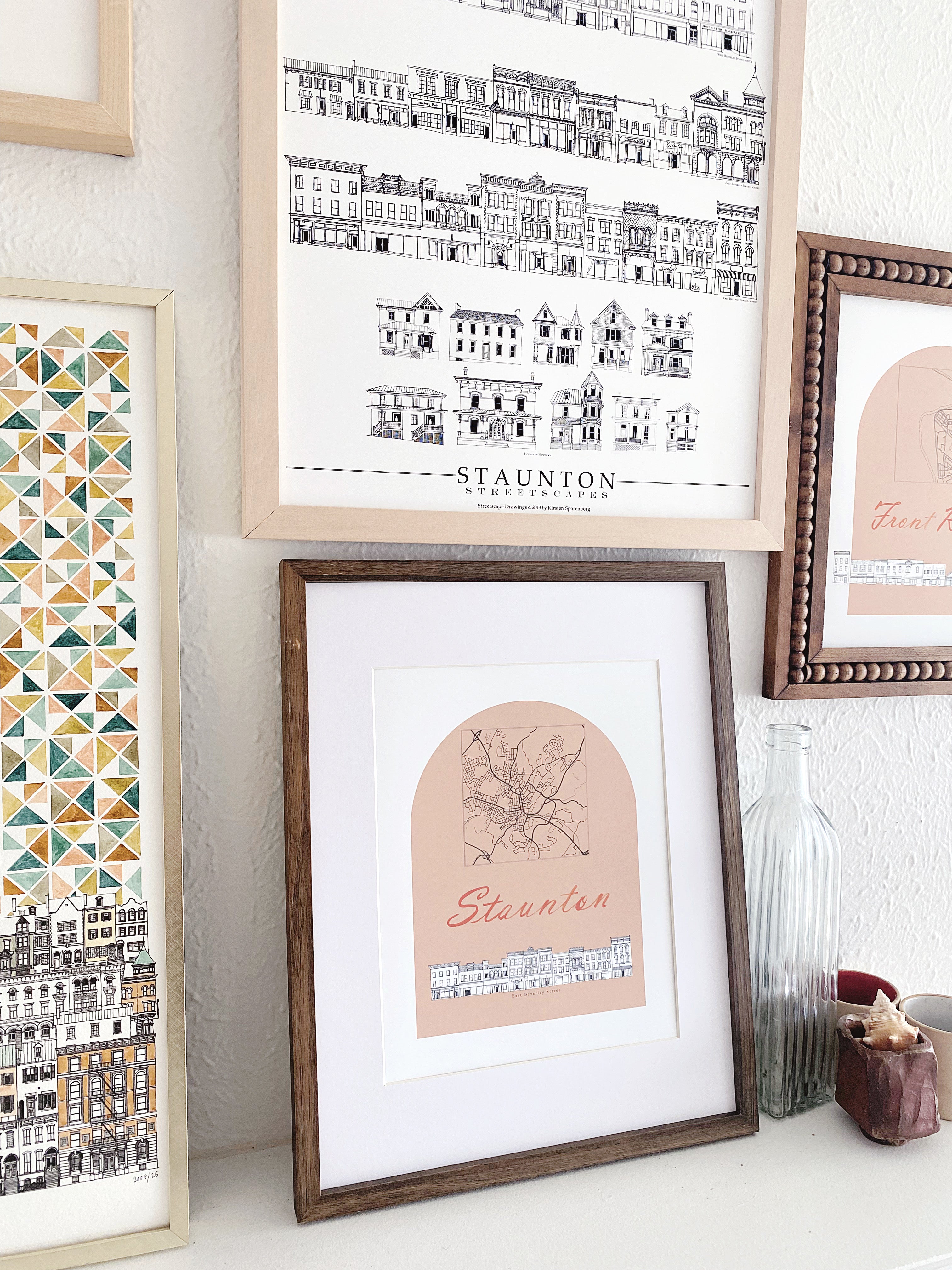 STAUNTON Virginia E. Beverley Streetscape + Map: PRINT