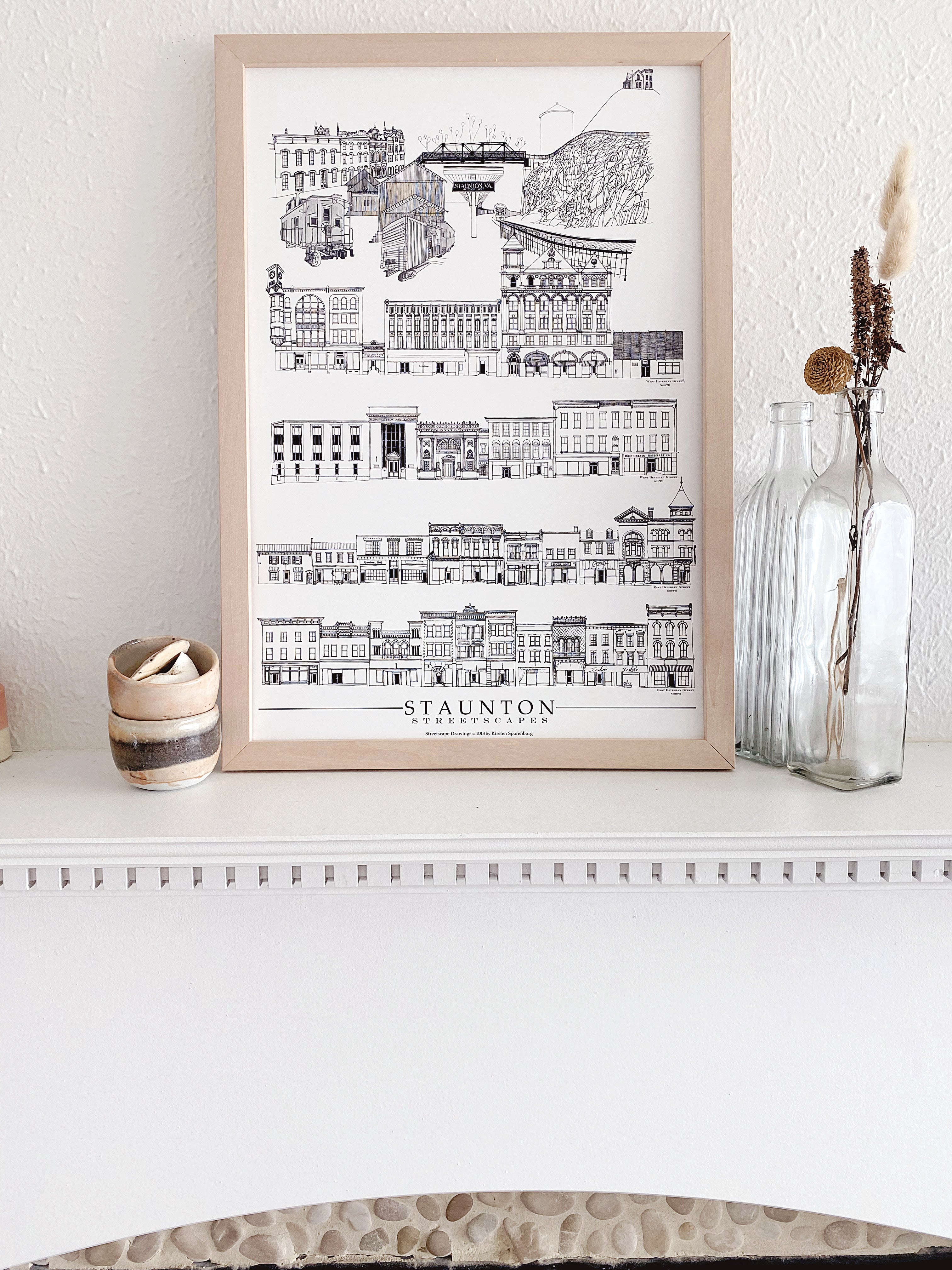 Staunton Virginia Sears Hill Streetscapes: ART PRINT