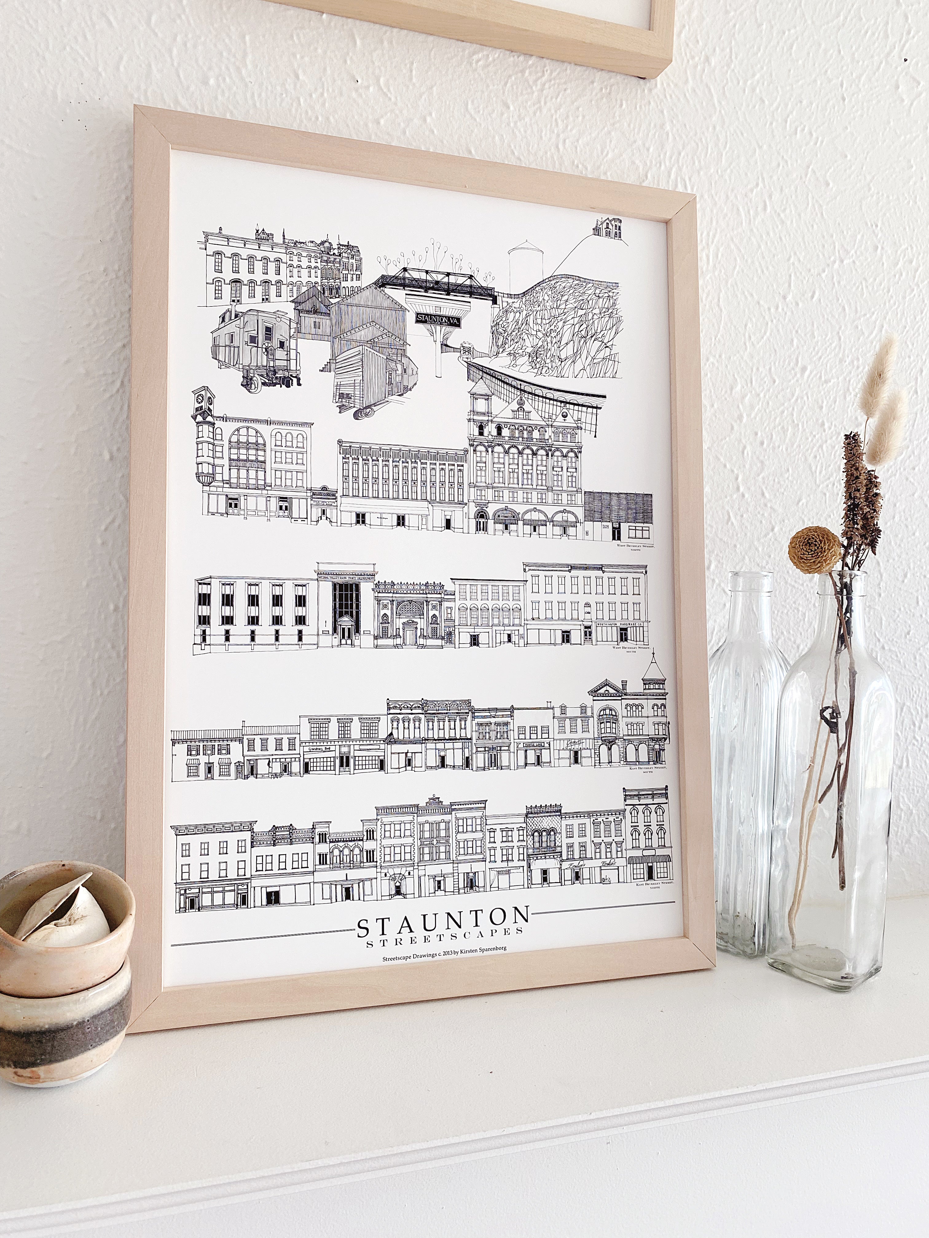 Staunton Virginia Sears Hill Streetscapes: ART PRINT