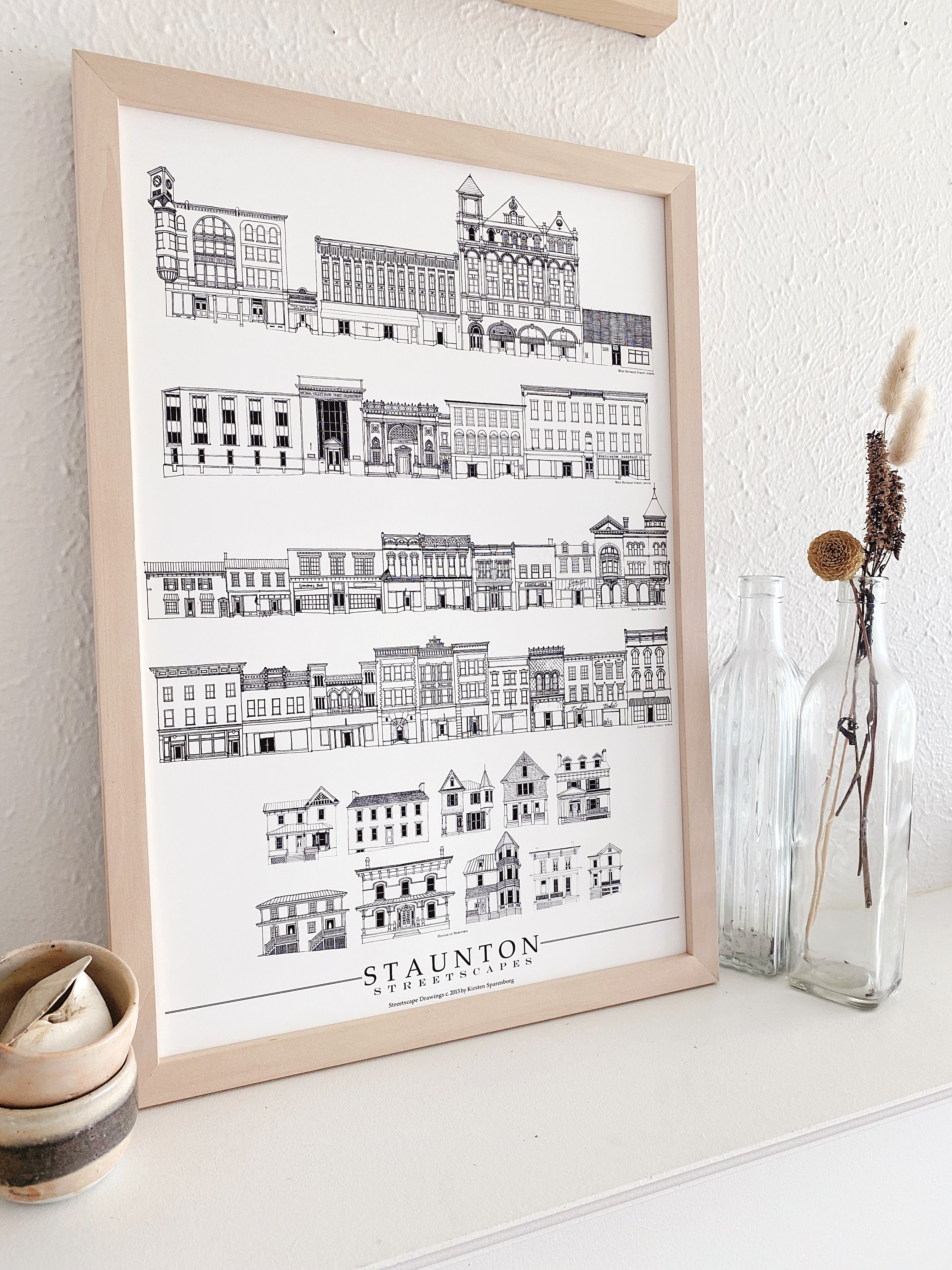 Staunton Virginia Beverley Streetscapes: ART PRINT