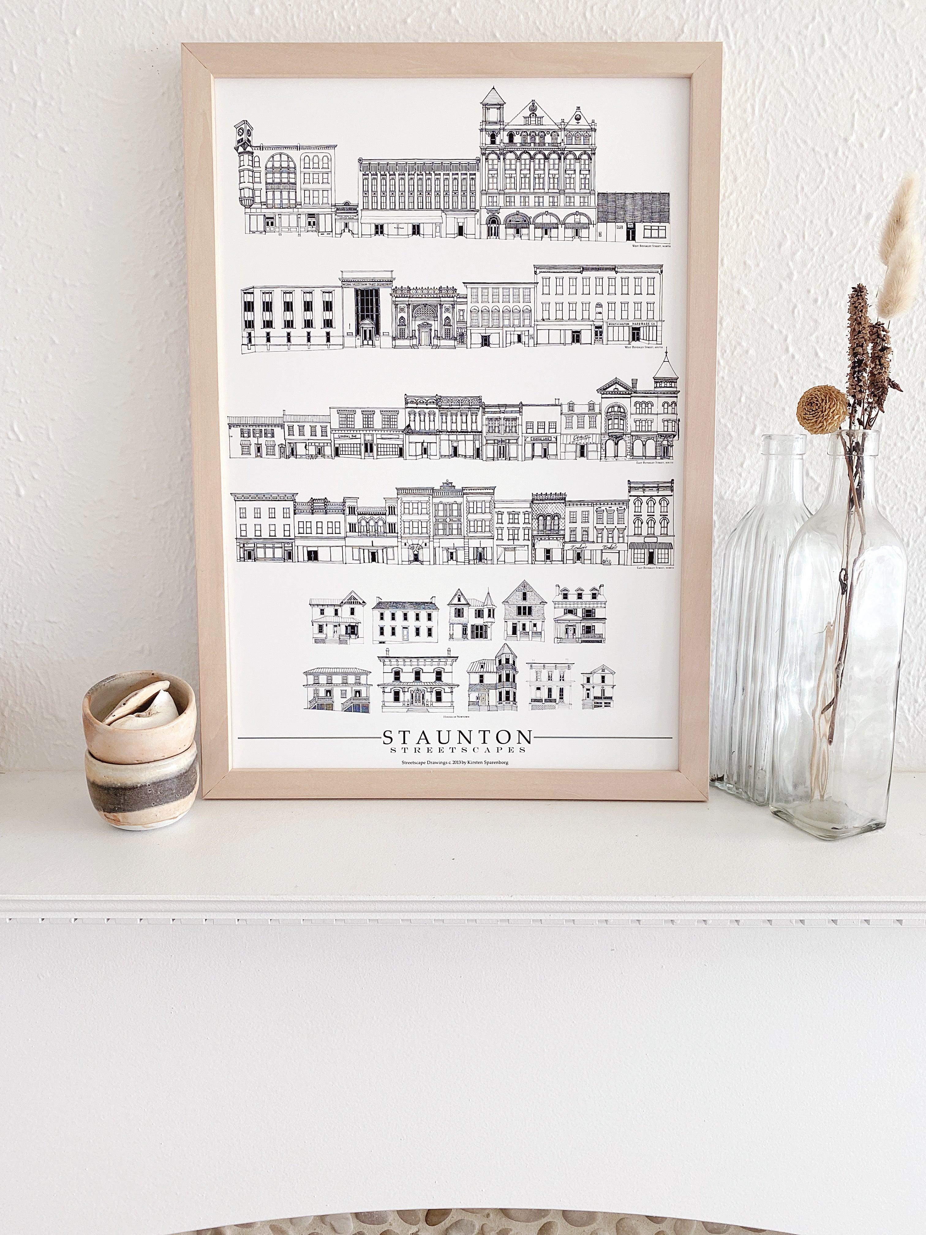 Staunton Virginia Beverley Streetscapes: ART PRINT