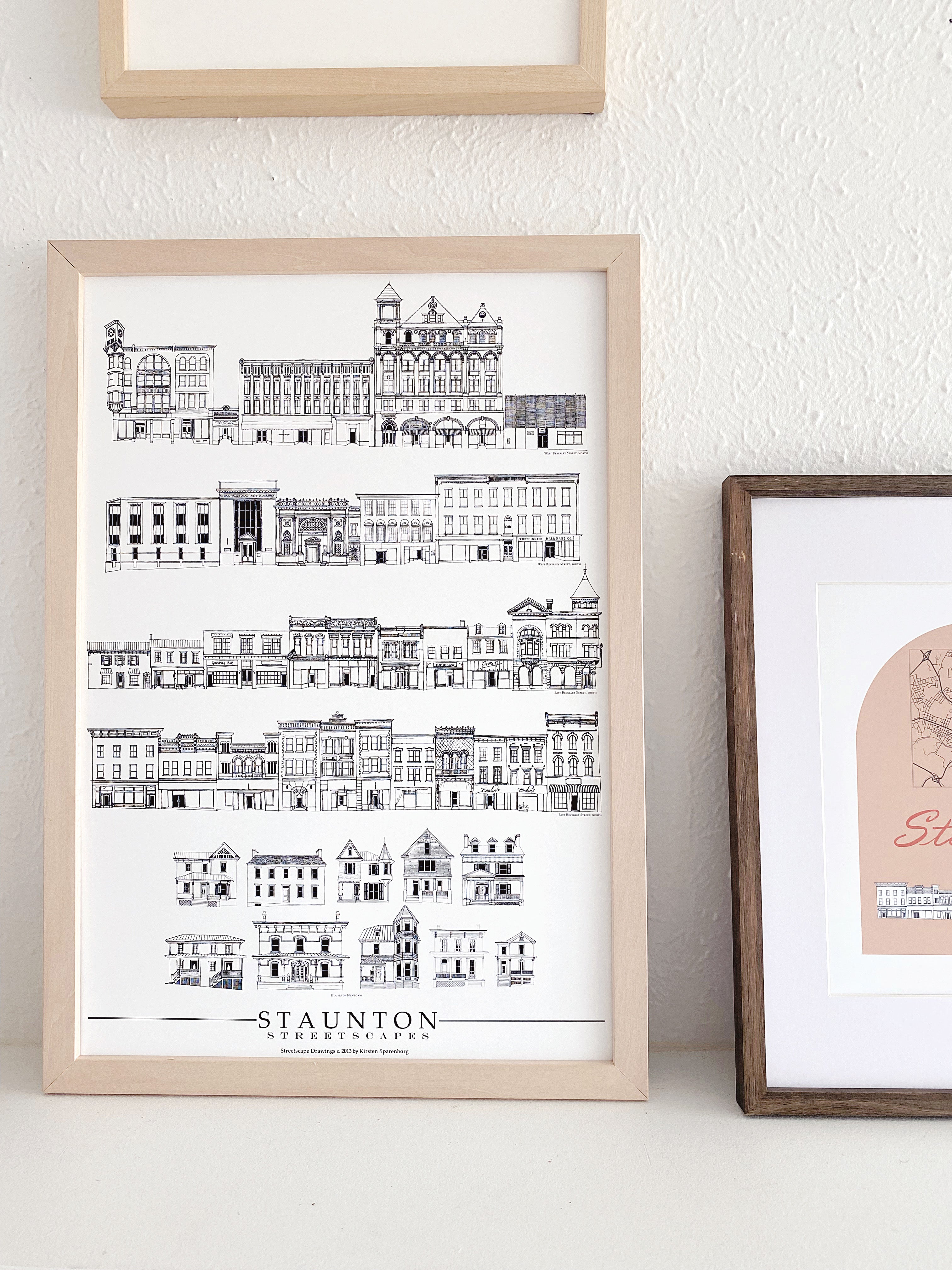 Staunton Virginia Beverley Streetscapes: ART PRINT