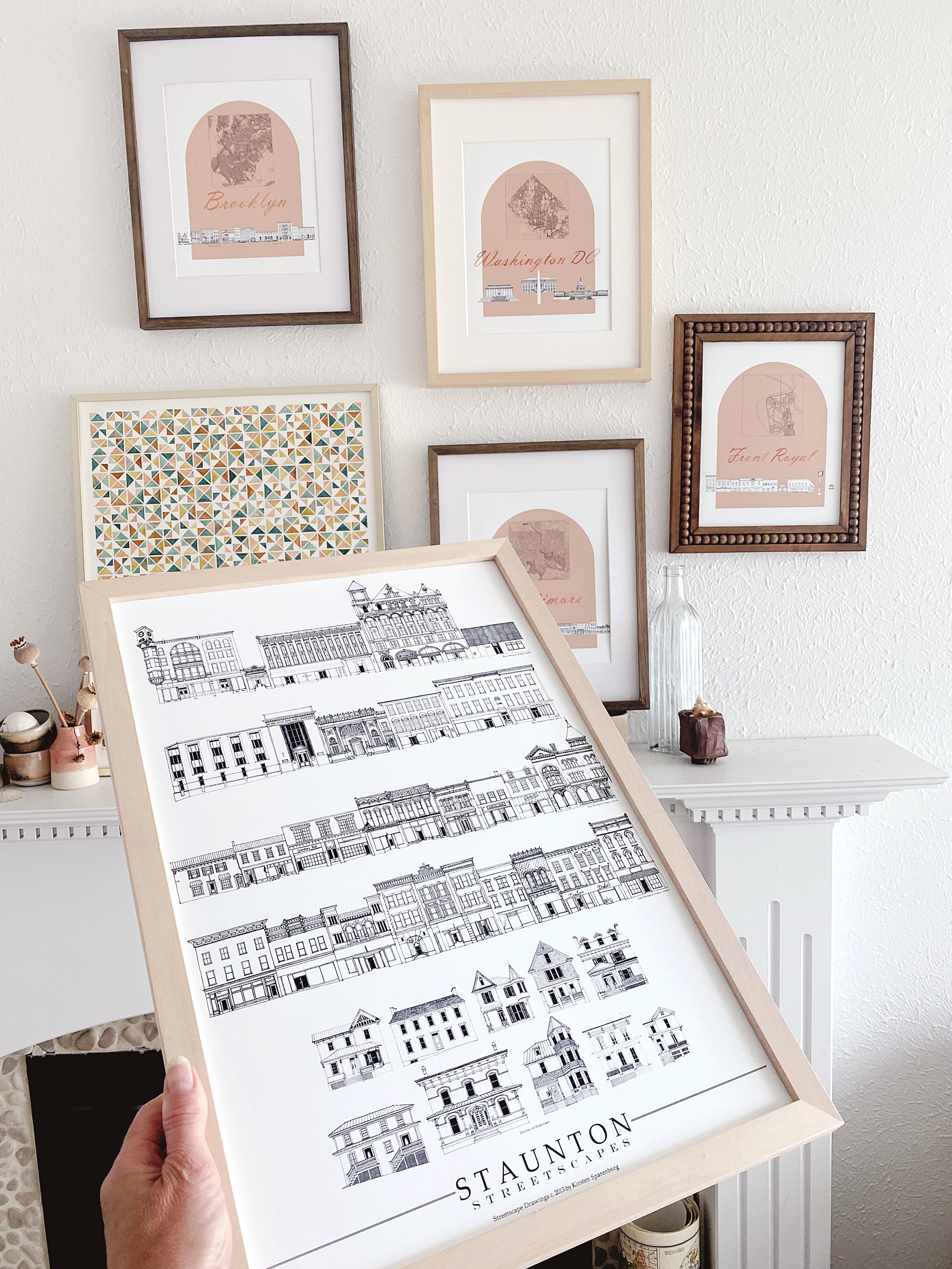 Staunton Virginia Beverley Streetscapes: ART PRINT