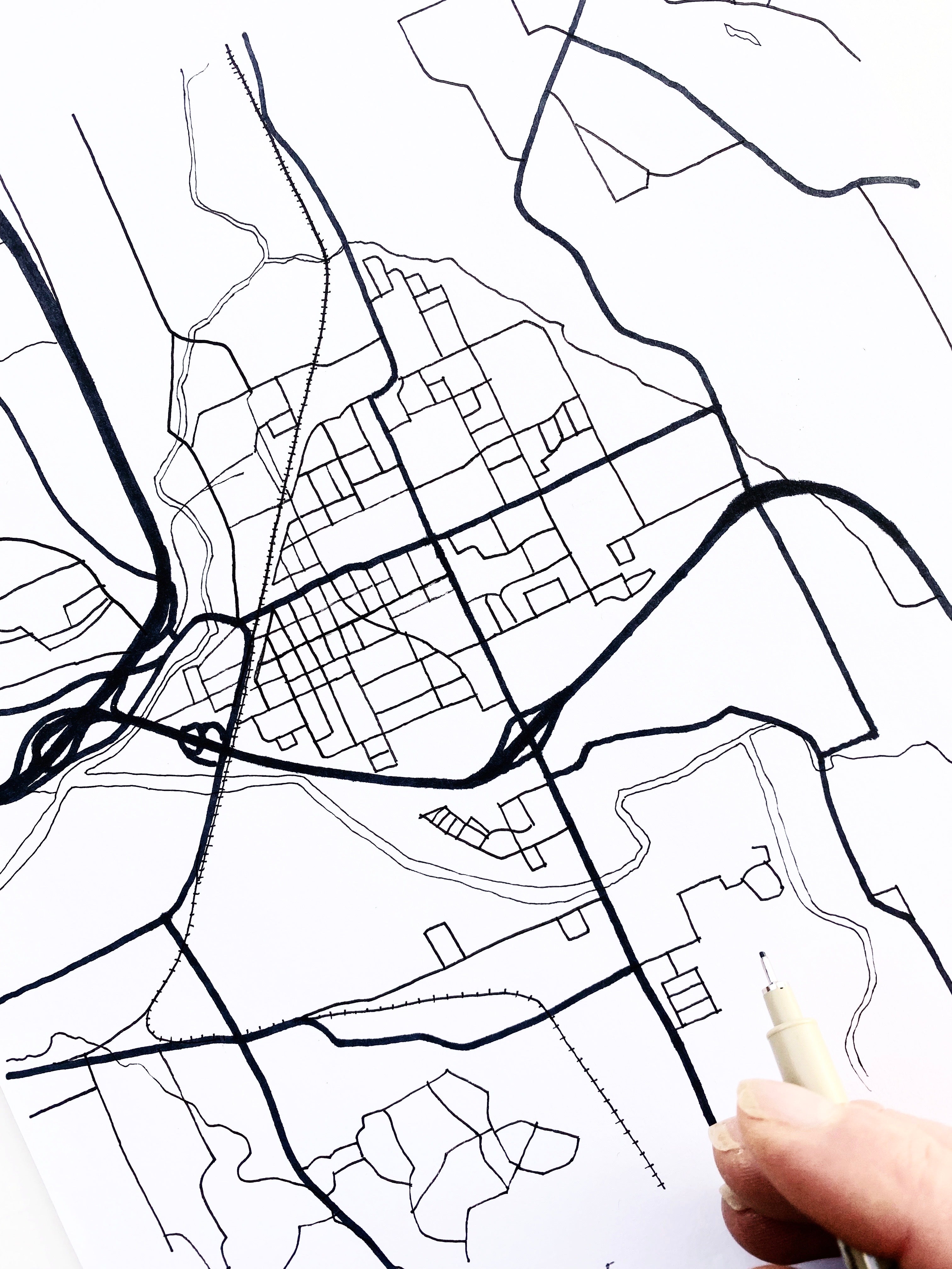 SUMNER Washington Urban Fabrics City Map: PRINT