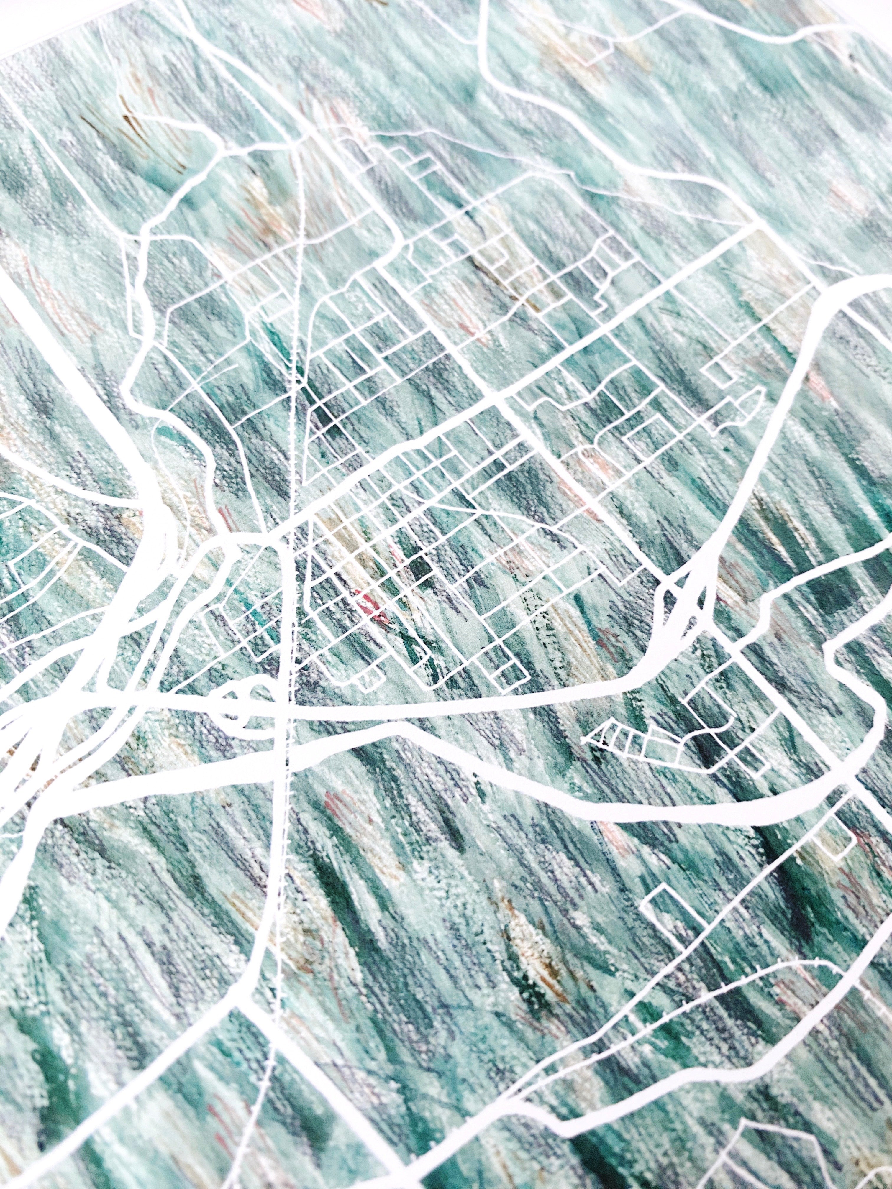 SUMNER Washington Urban Fabrics City Map: PRINT