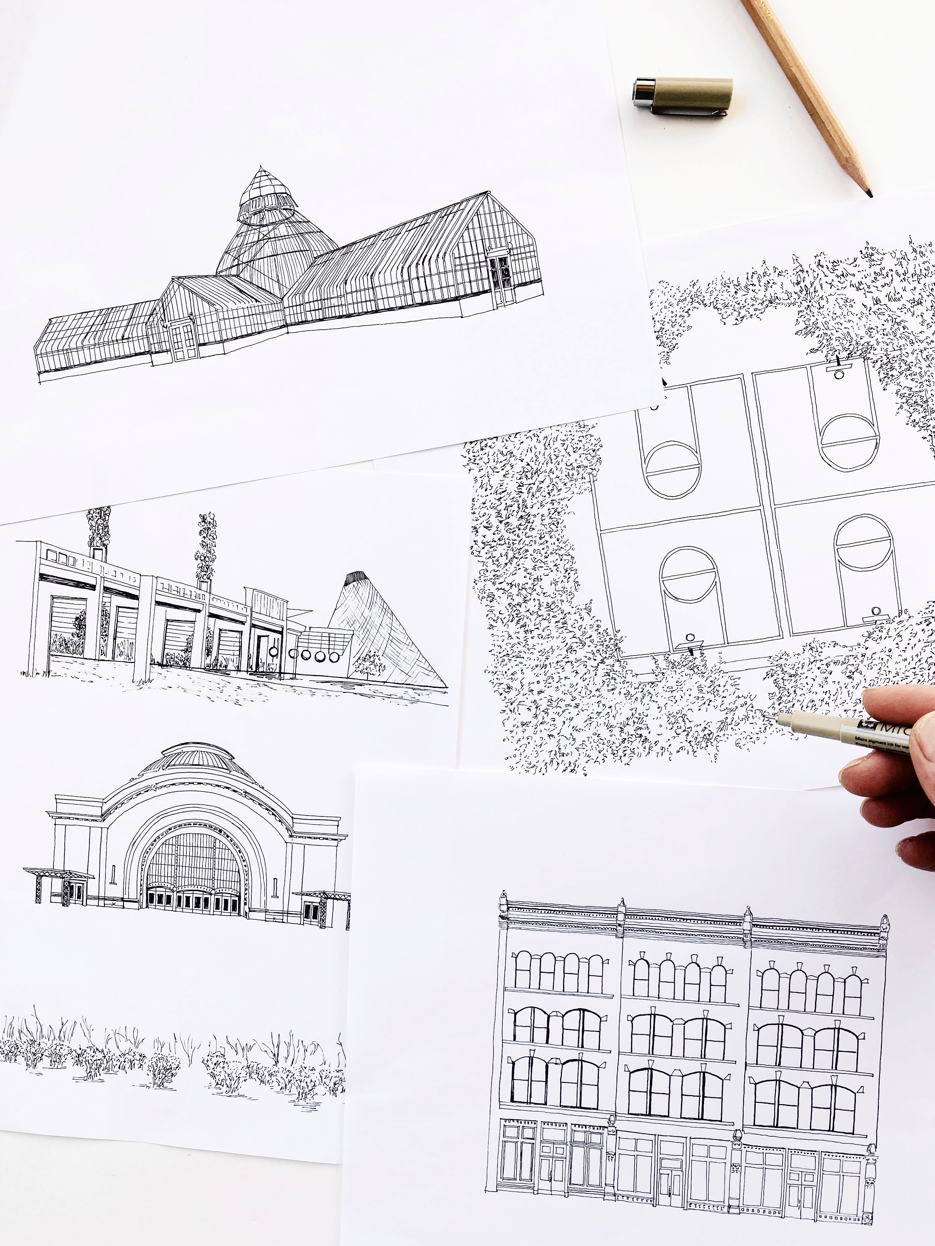 TACOMA Washington "Charms" Map: PRINT