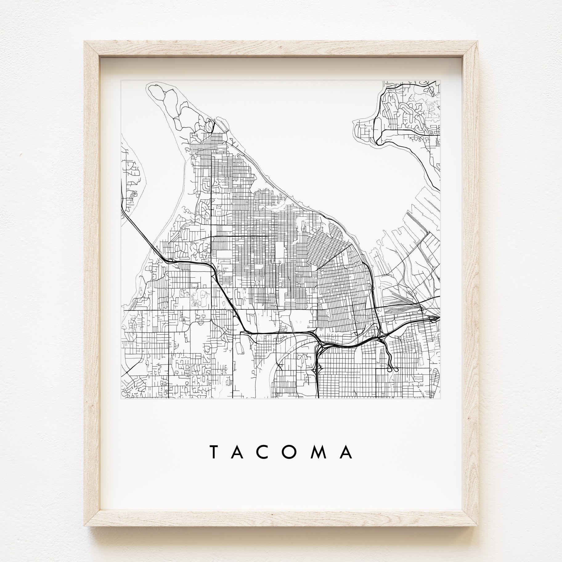 TACOMA City Lines Map: PRINT