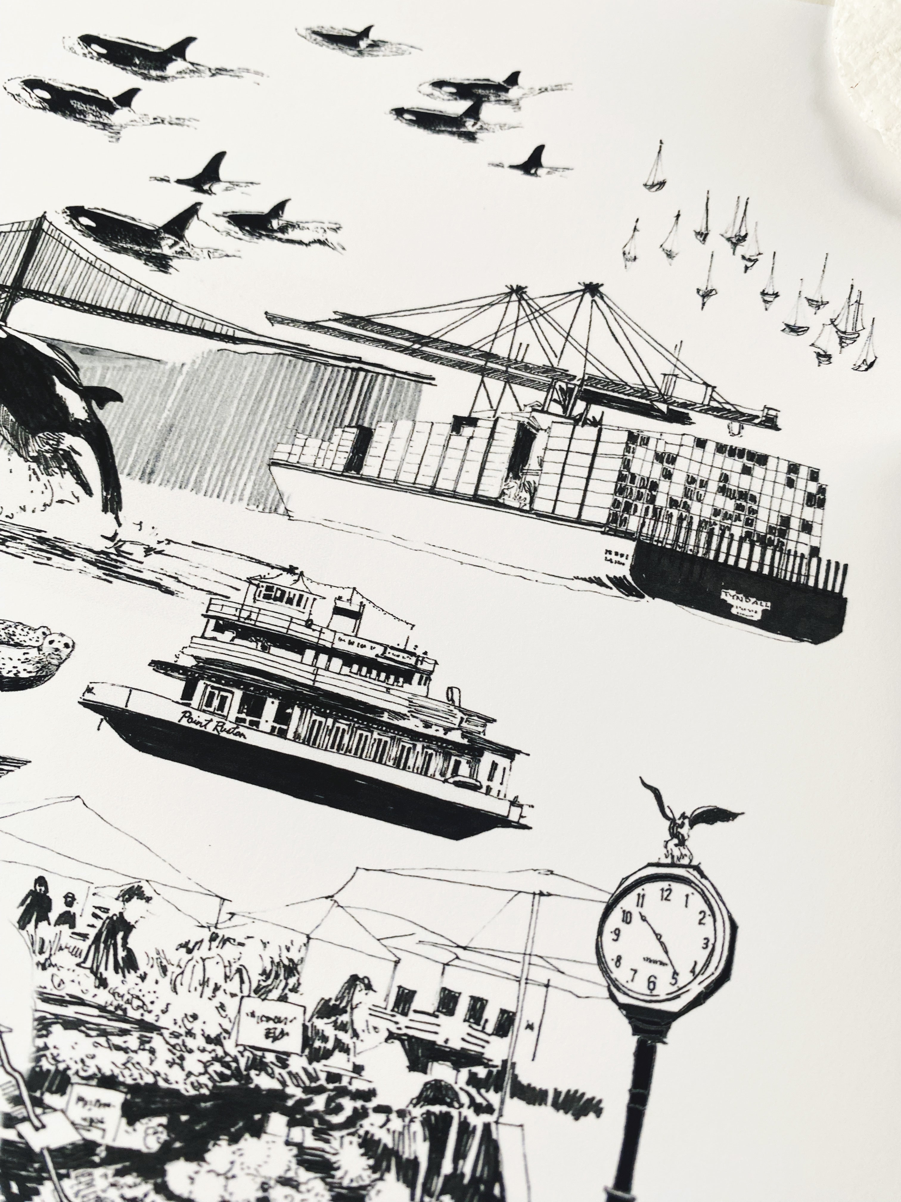 TACOMA Washington "Just Charms": PRINT