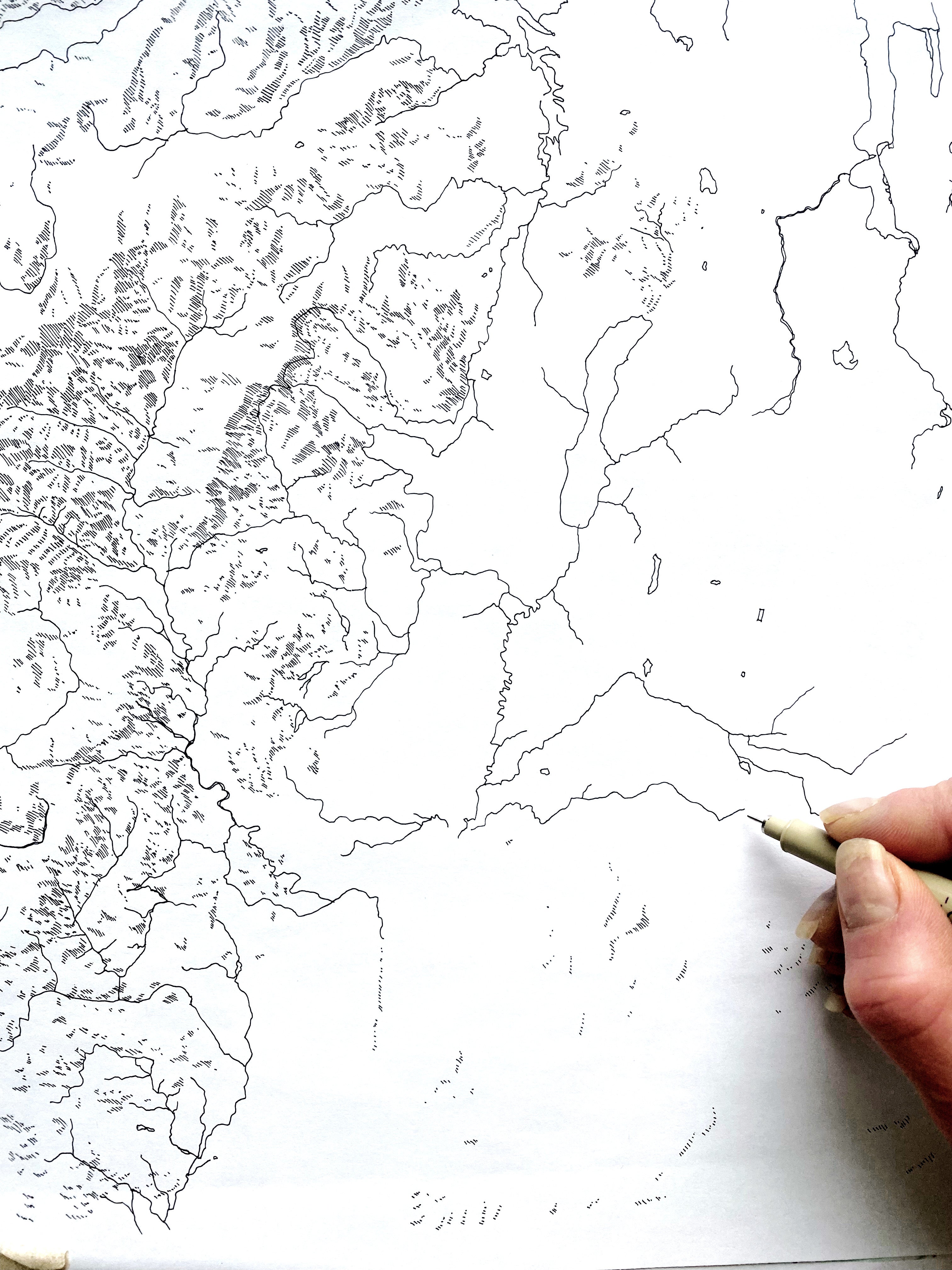 Custom YOUR AREA: "Sound Shores" Map: PRINT: Wholesale Only