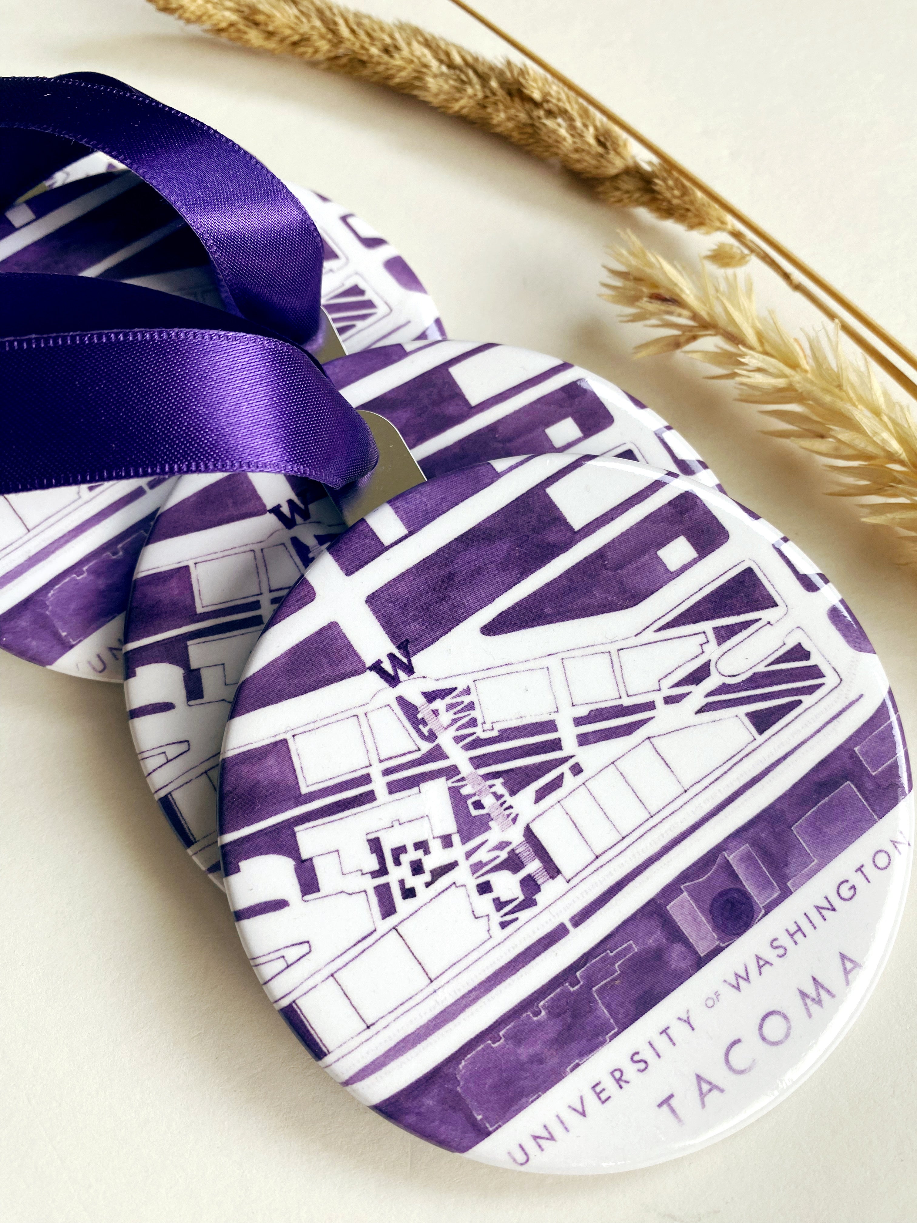 UNIVERSITY of WASHINGTON - TACOMA Campus Map: ORNAMENT