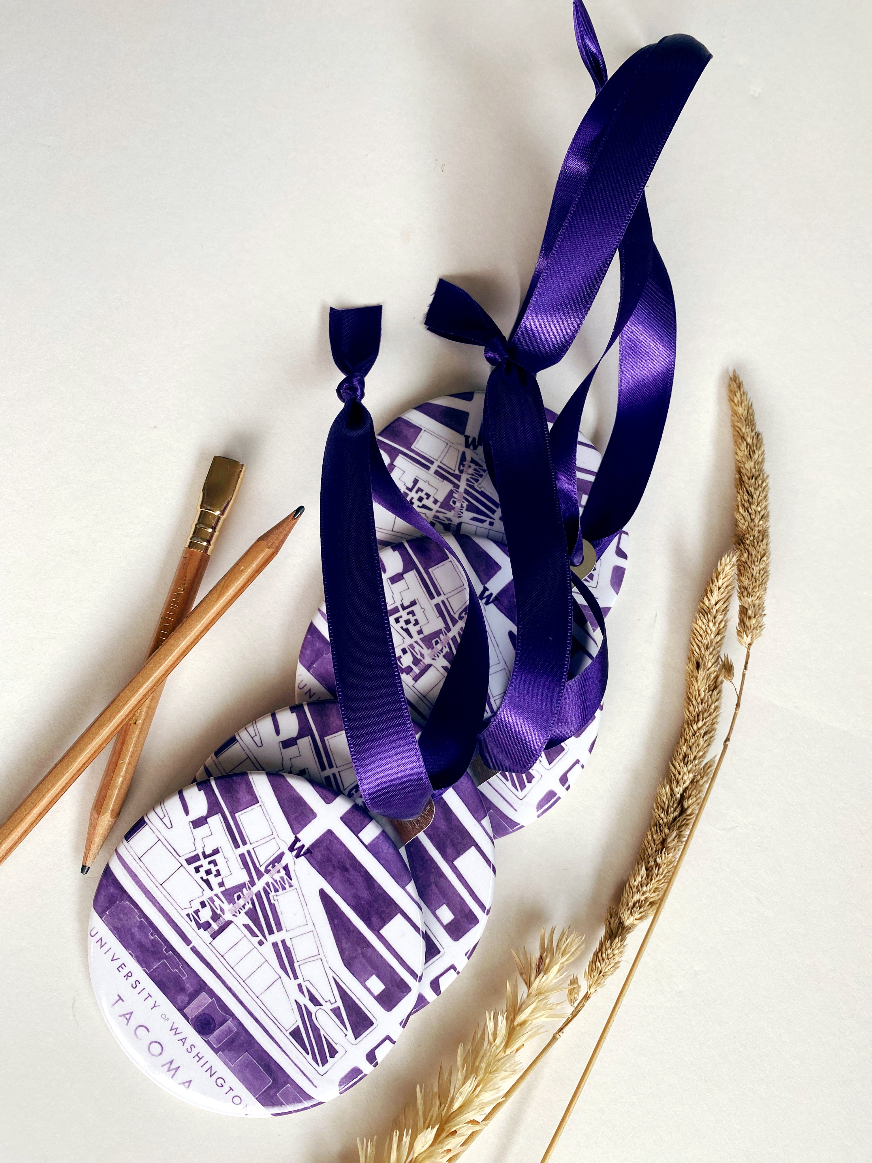 UNIVERSITY of WASHINGTON - TACOMA Campus Map: ORNAMENT