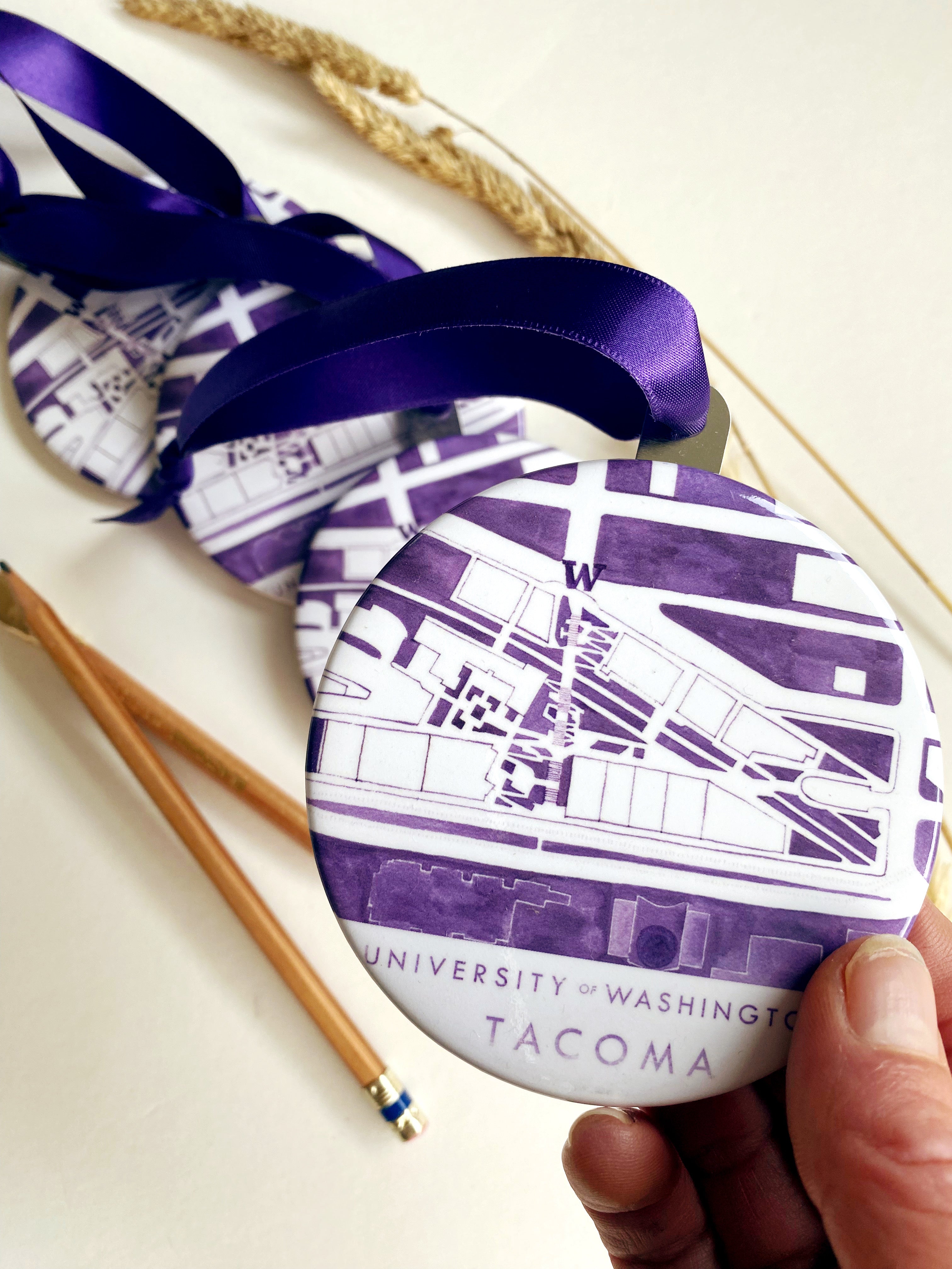 UNIVERSITY of WASHINGTON - TACOMA Campus Map: ORNAMENT