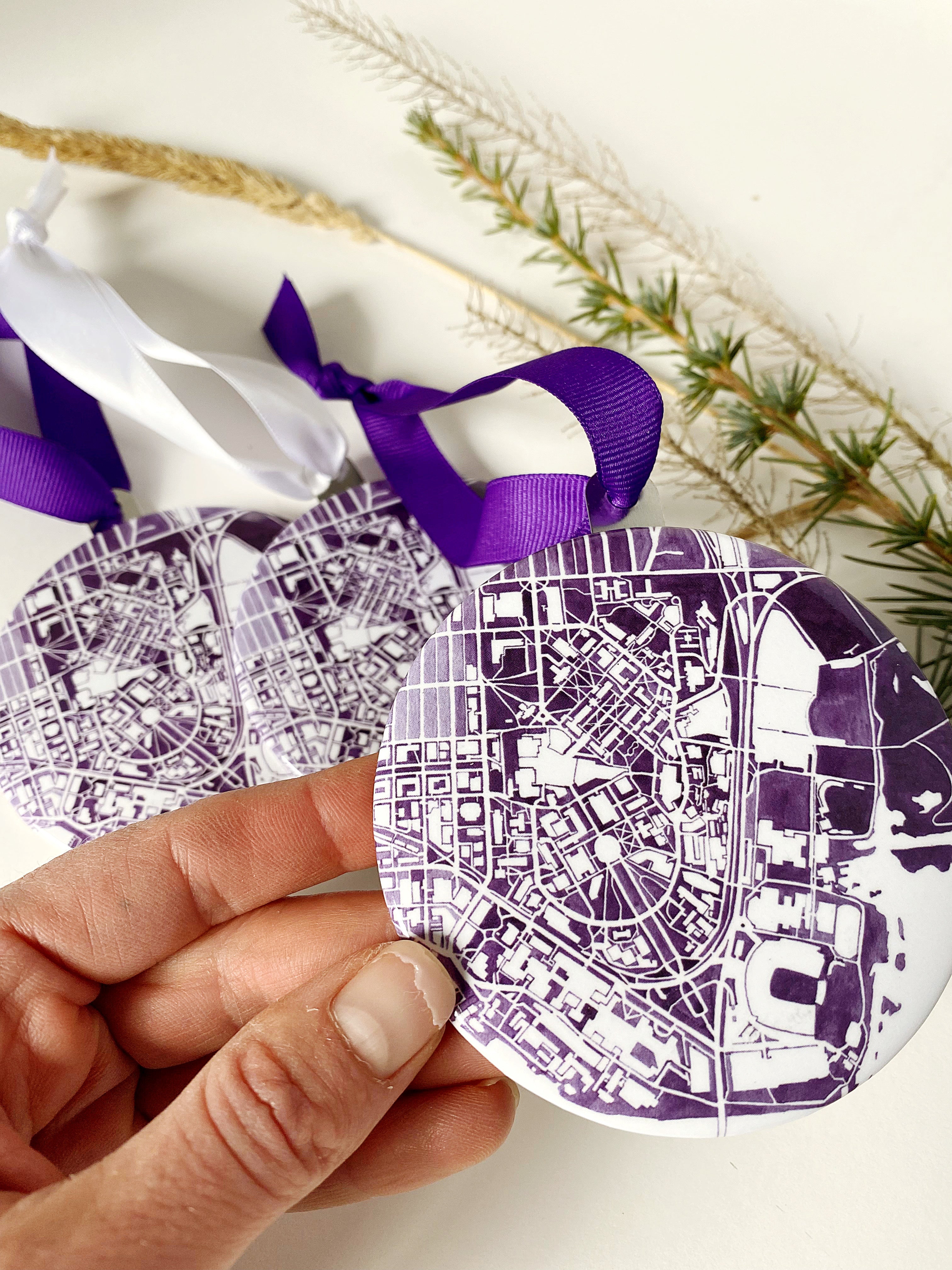 UNIVERSITY of WASHINGTON Seattle Campus Map: ORNAMENT