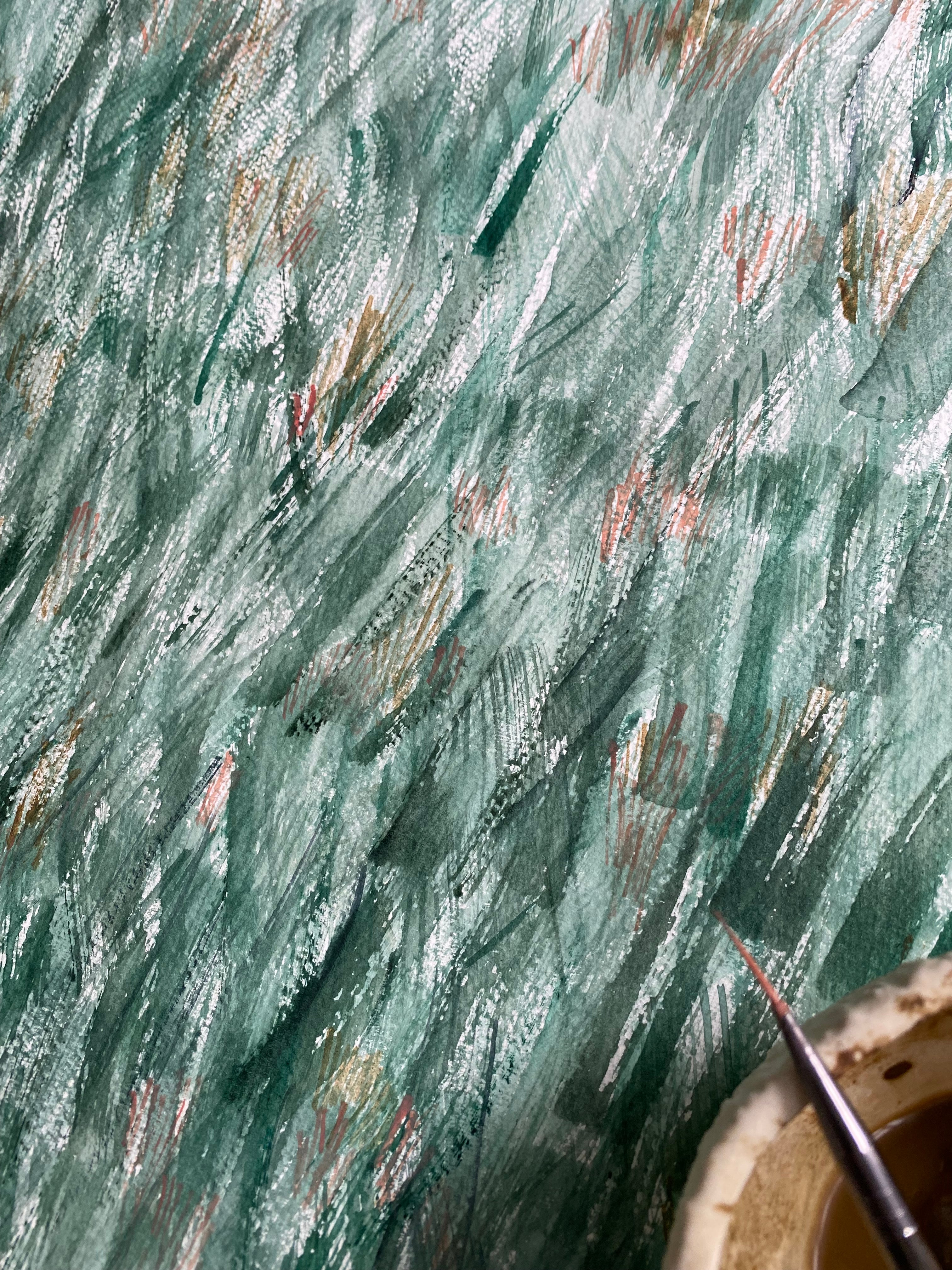 Custom YOUR CITY: Painted "Urban Fabrics" Map: PRINT: Wholesale Only