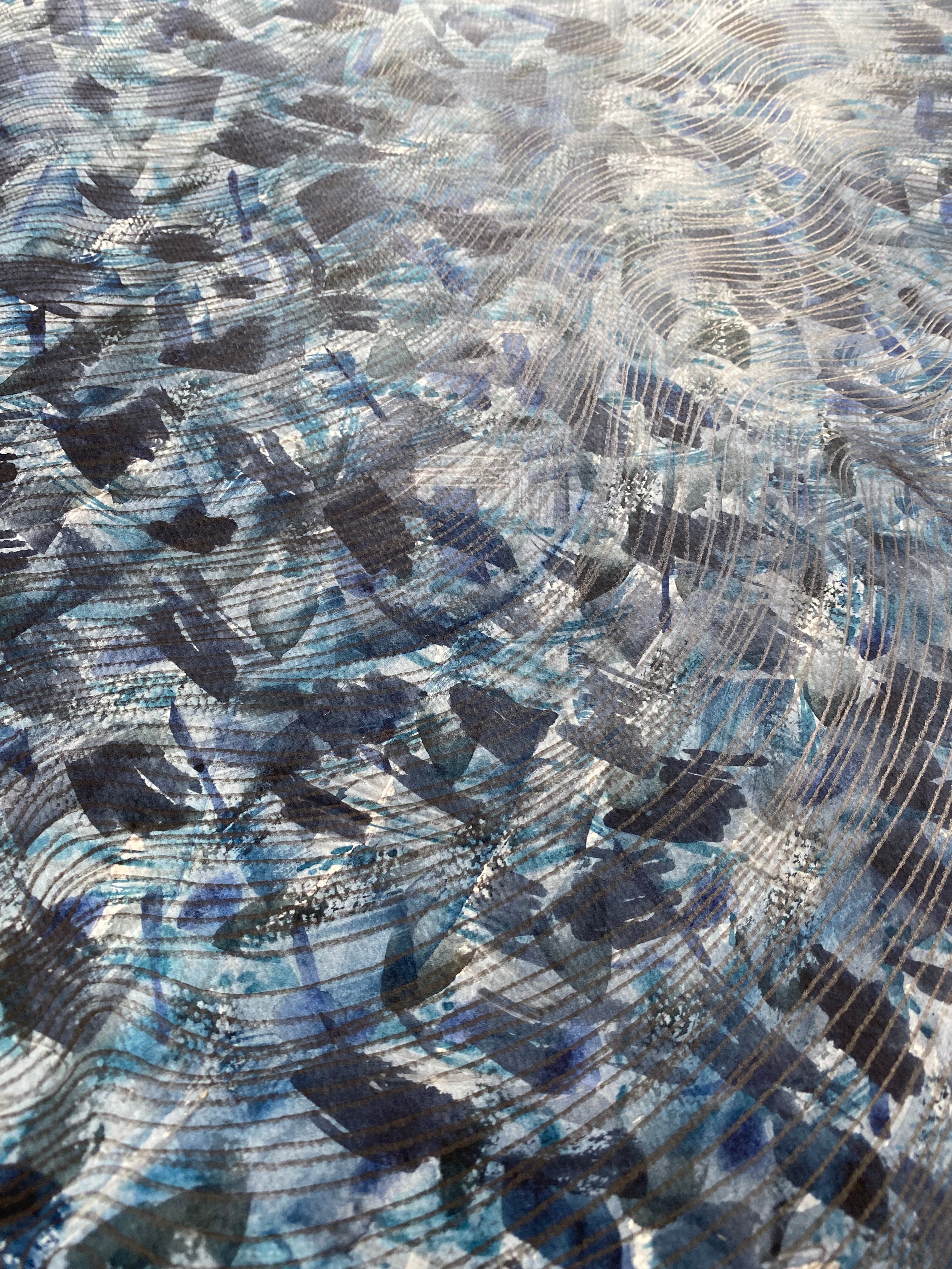 Custom YOUR CITY: Painted "Urban Fabrics" Map: PRINT: Wholesale Only