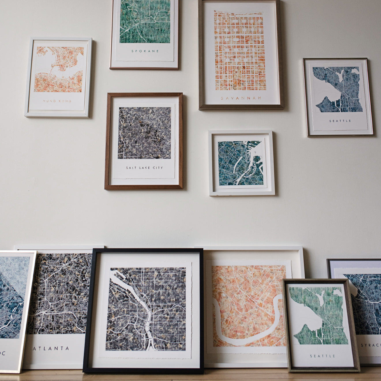 LITTLE ROCK Arkansas Urban Fabrics City Map: PRINT