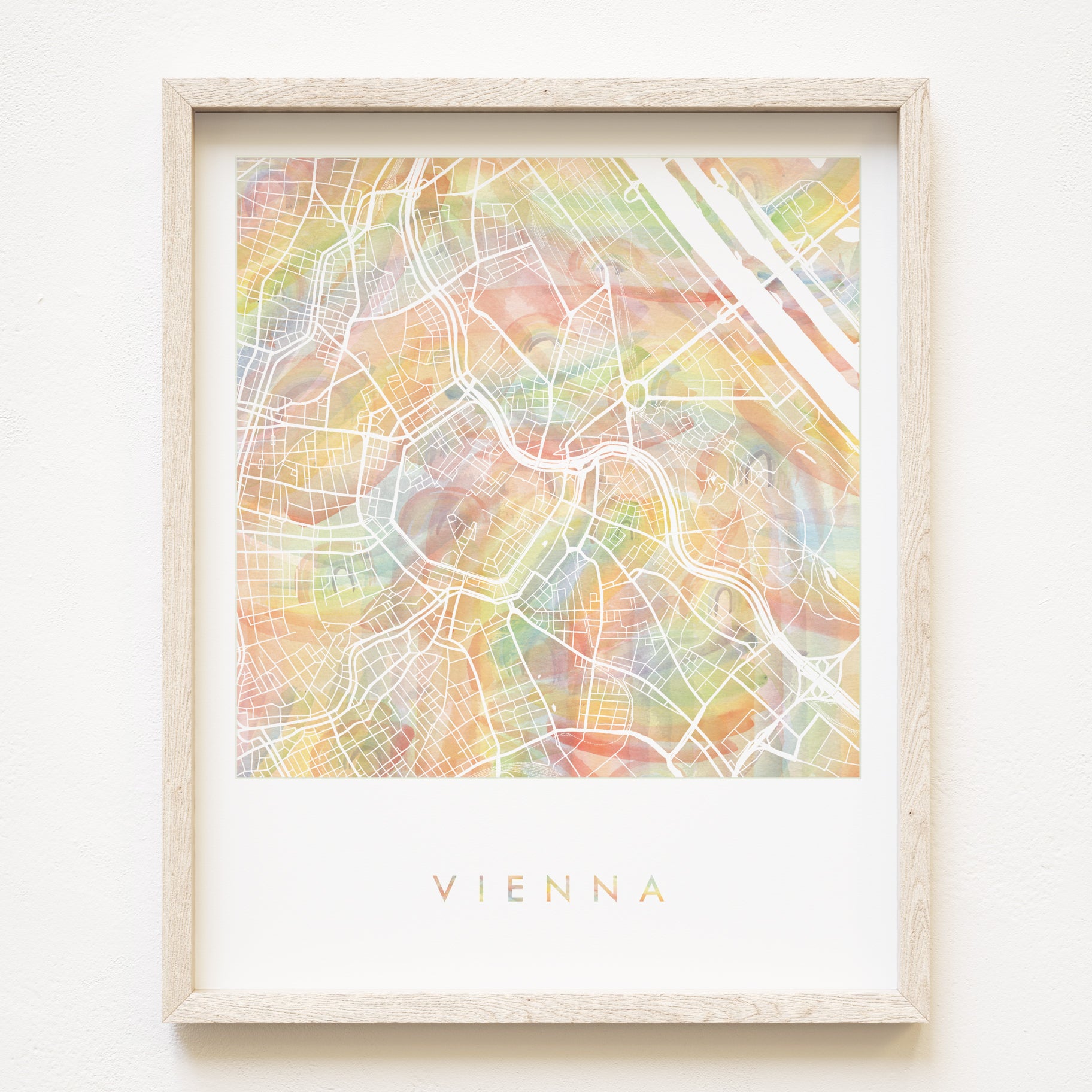 Custom YOUR CITY: Rainbow PRIDE Map: PRINT: Wholesale Only