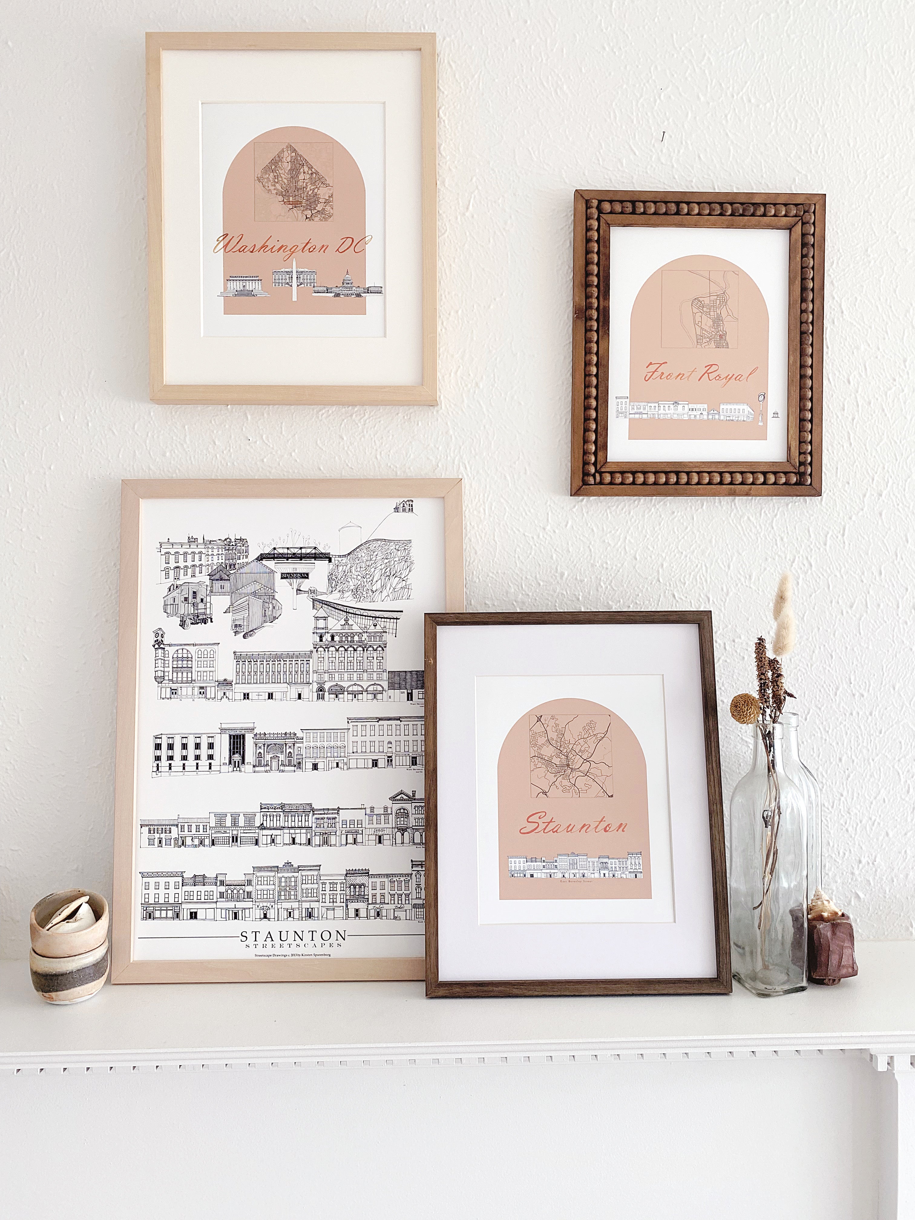 STAUNTON Virginia E. Beverley Streetscape + Map: PRINT