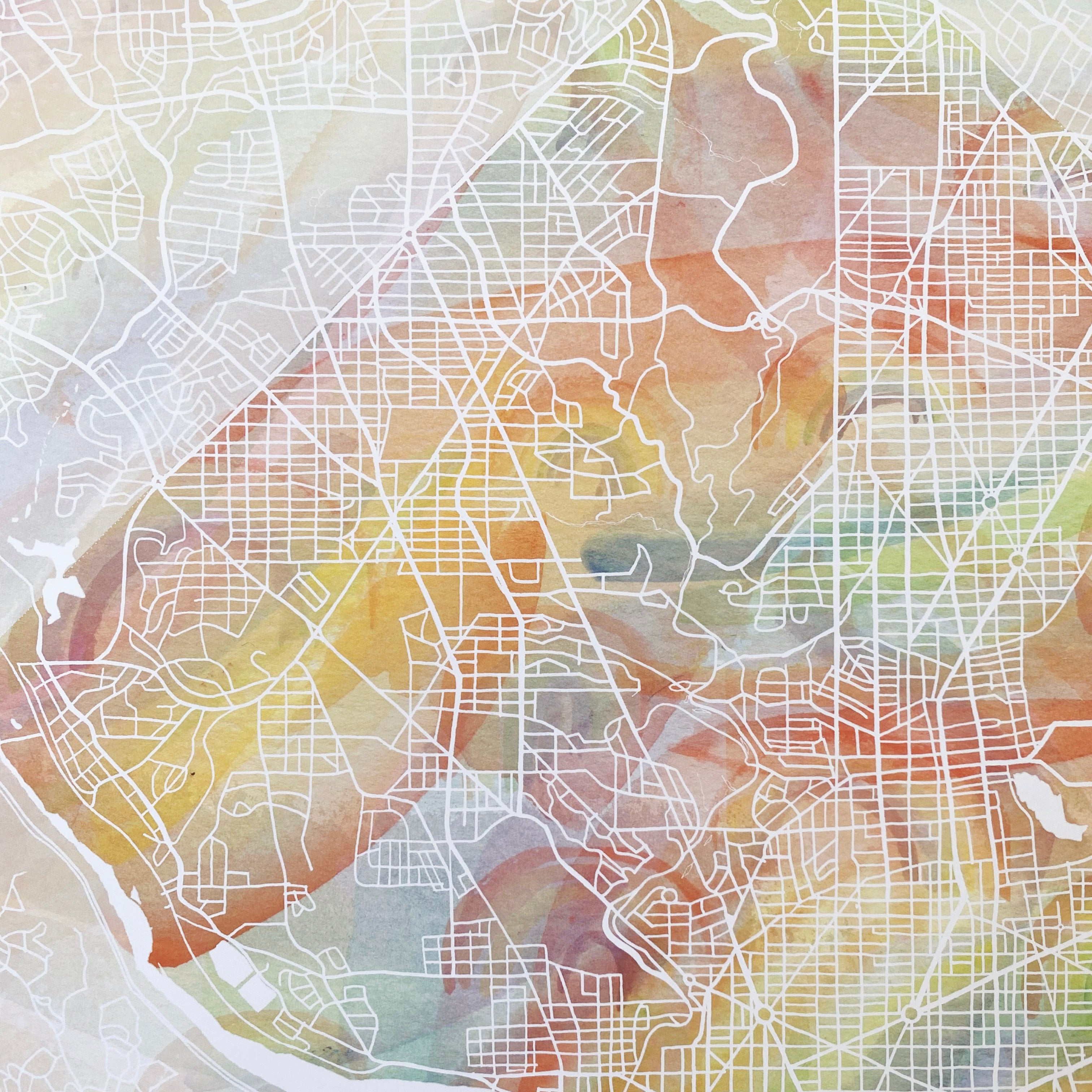 Custom YOUR CITY: Rainbow PRIDE Map: PRINT: Wholesale Only