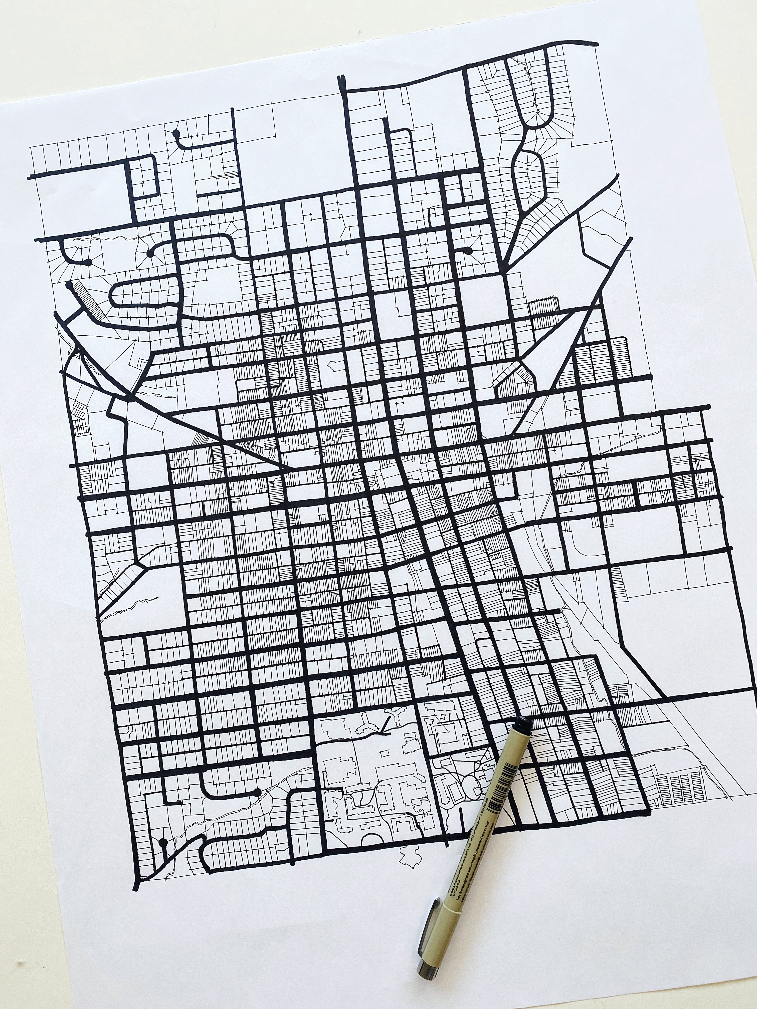 WEST CHESTER Pennsylvania Map Postcard