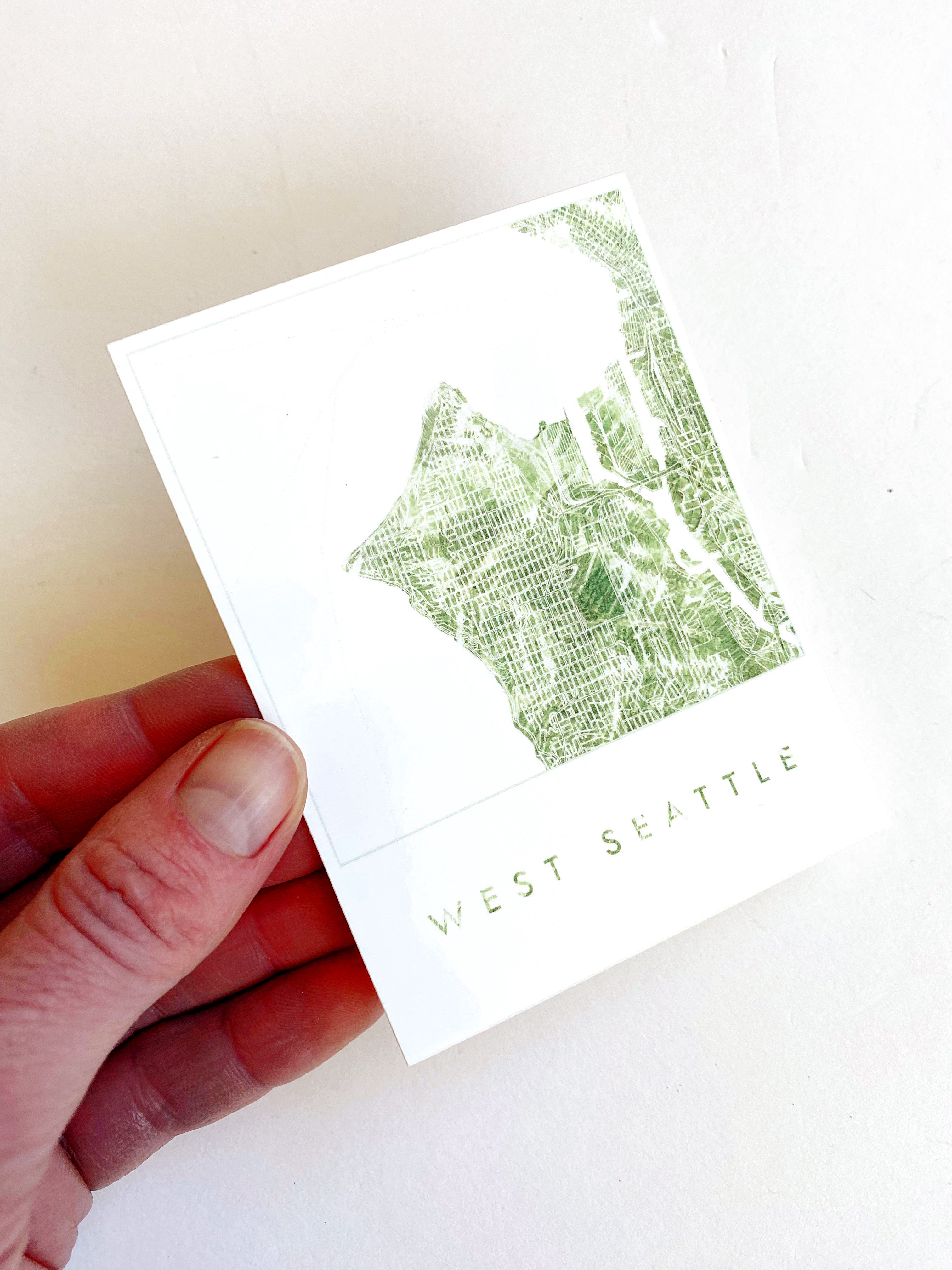 Customize YOUR CITY/PLACE Art Map: VINYL STICKER: Wholesale Only