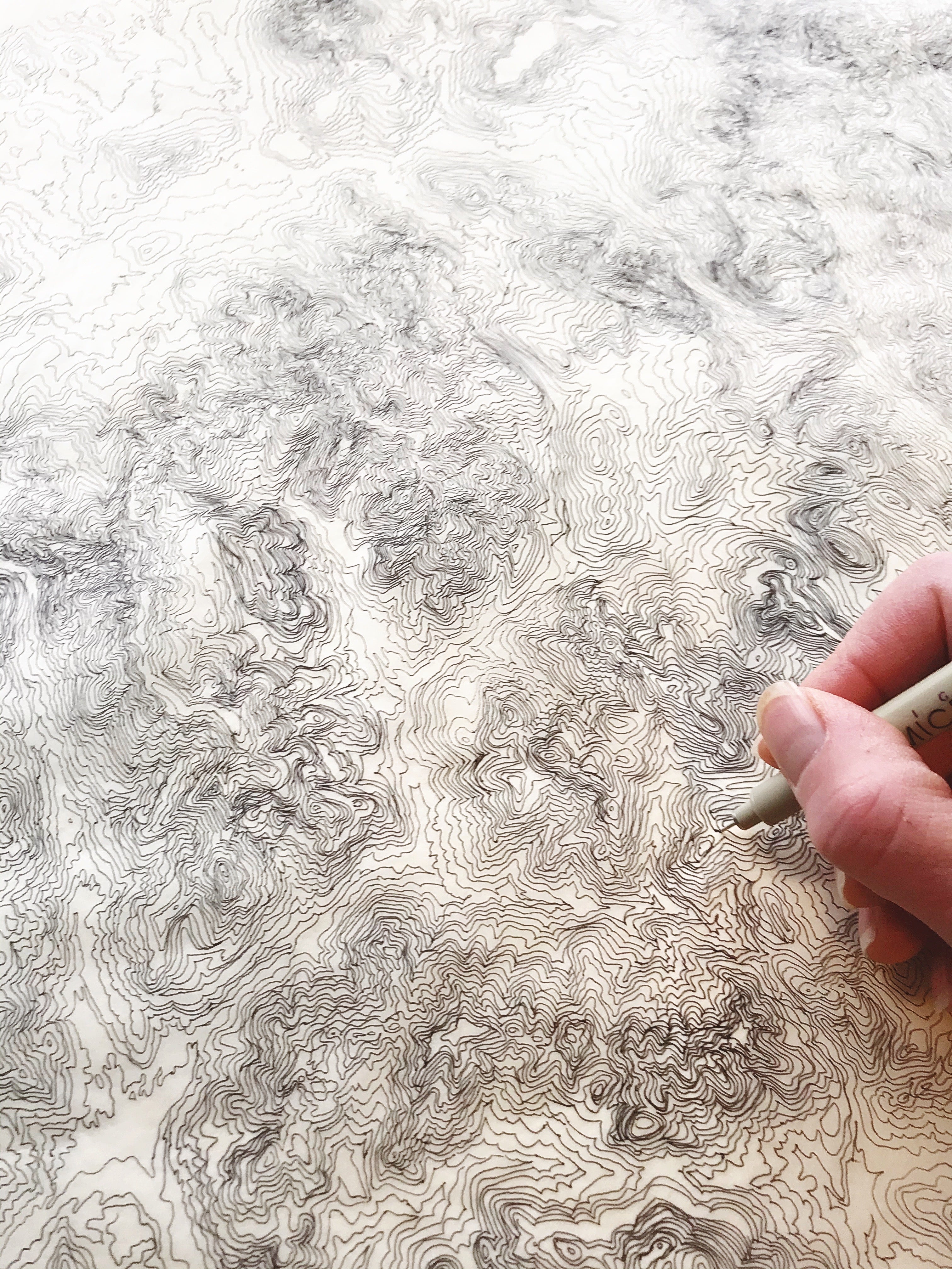 Custom YOUR NATURE SPOT: Topographical Art Map: PRINT: Wholesale Only