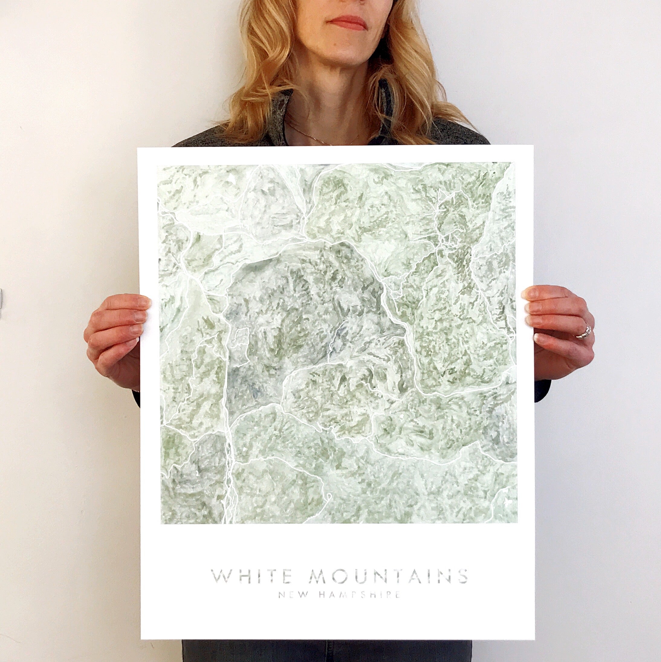 Custom YOUR NATURE SPOT: Topographical Art Map: PRINT: Wholesale Only